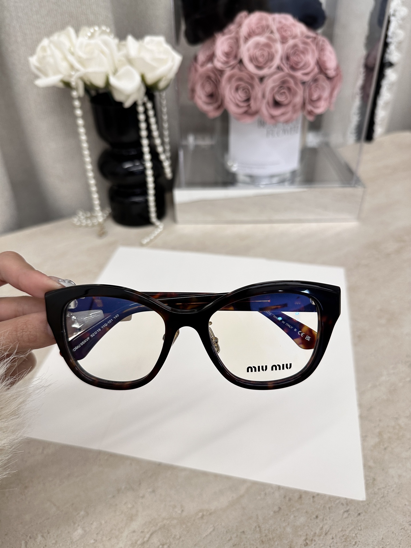 MIUMIU Cat Eye Acetate Glasses
