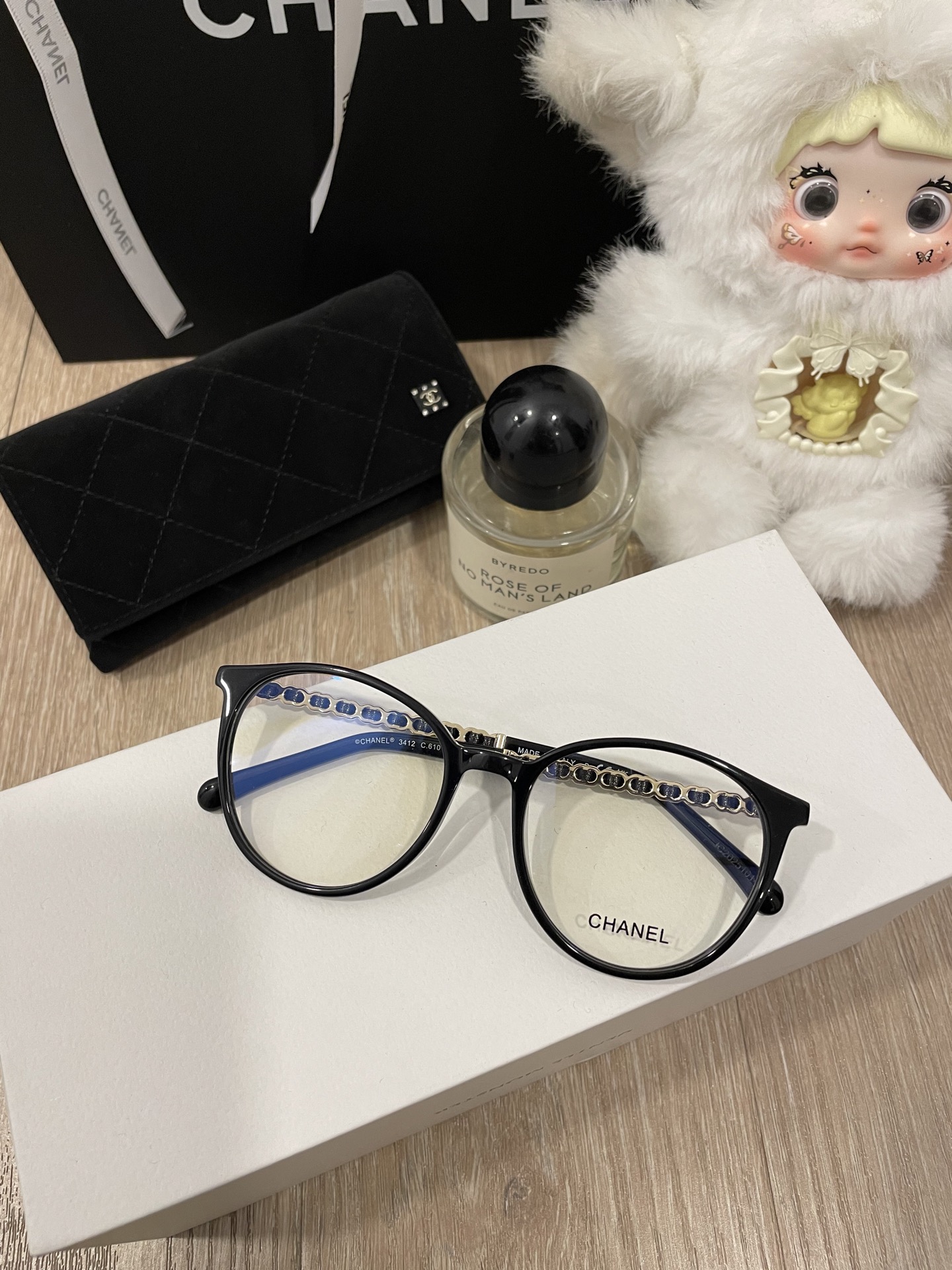 Chanel CH3412 Round Thin Frame Eyeglasses Frame
