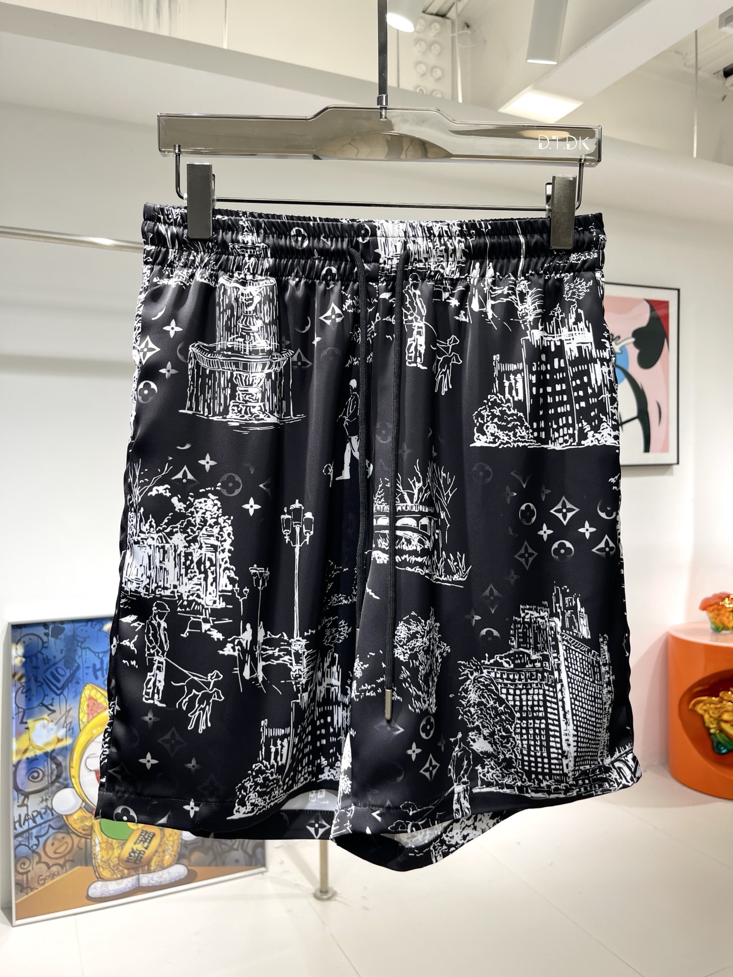 D.T.D.K. Cityscape Print Shirt Set - Silk Feel, Comfortable Fit 7 i1745041465551 99 0 5