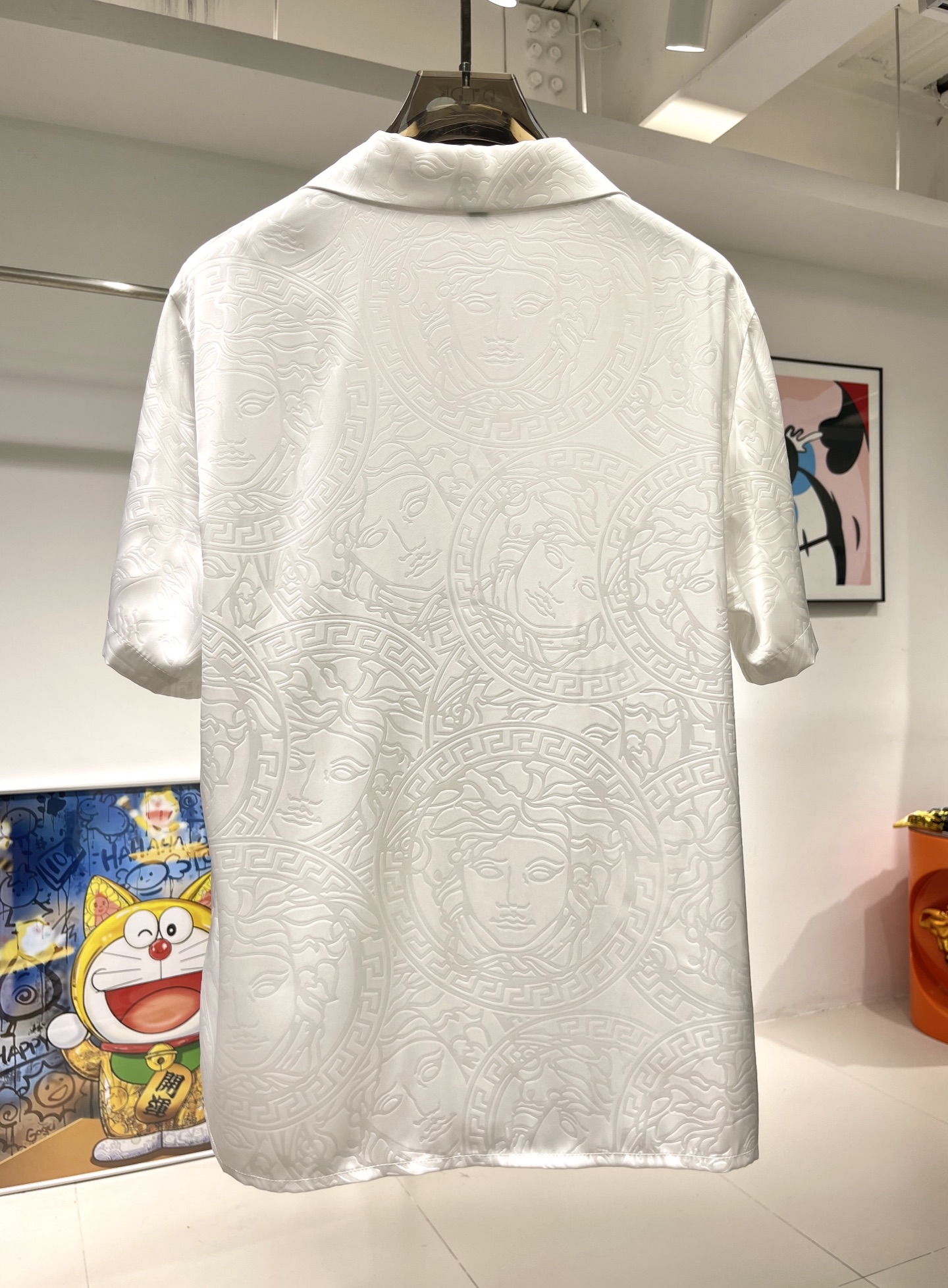 Versace Embossed Rose Damask Shirt Set - Silky Smooth, Breathable Fabric 6 i1747384007751 8080 0 4