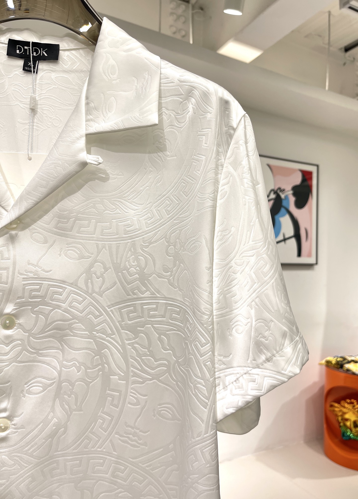Versace Embossed Rose Damask Shirt Set - Silky Smooth, Breathable Fabric 5 i1747384007801 723 0 3