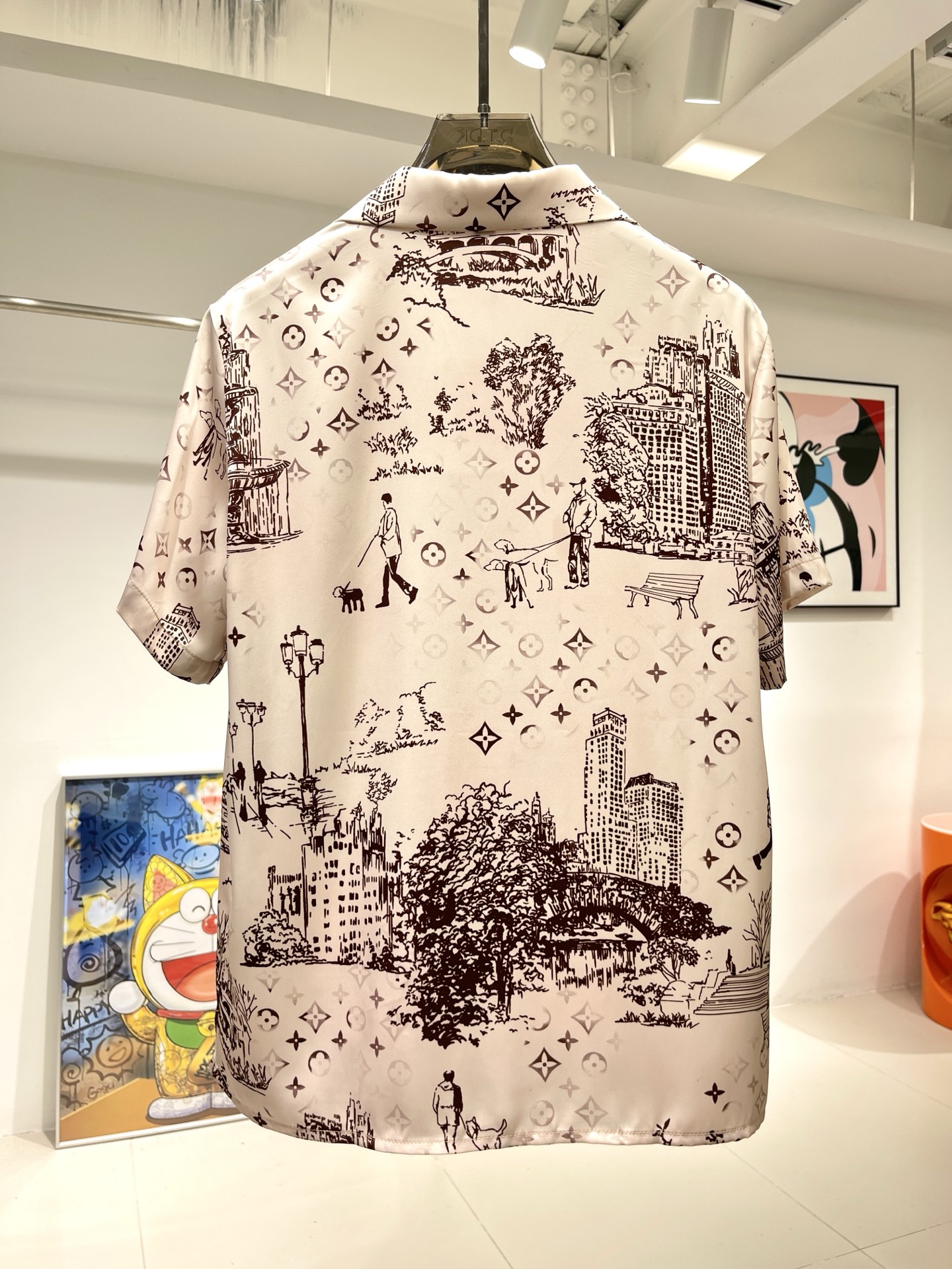 Men's Cityscape Print Shirt & Shorts Set - Luxury Satin Loungewear 6 i1747723009436 2199 0 4