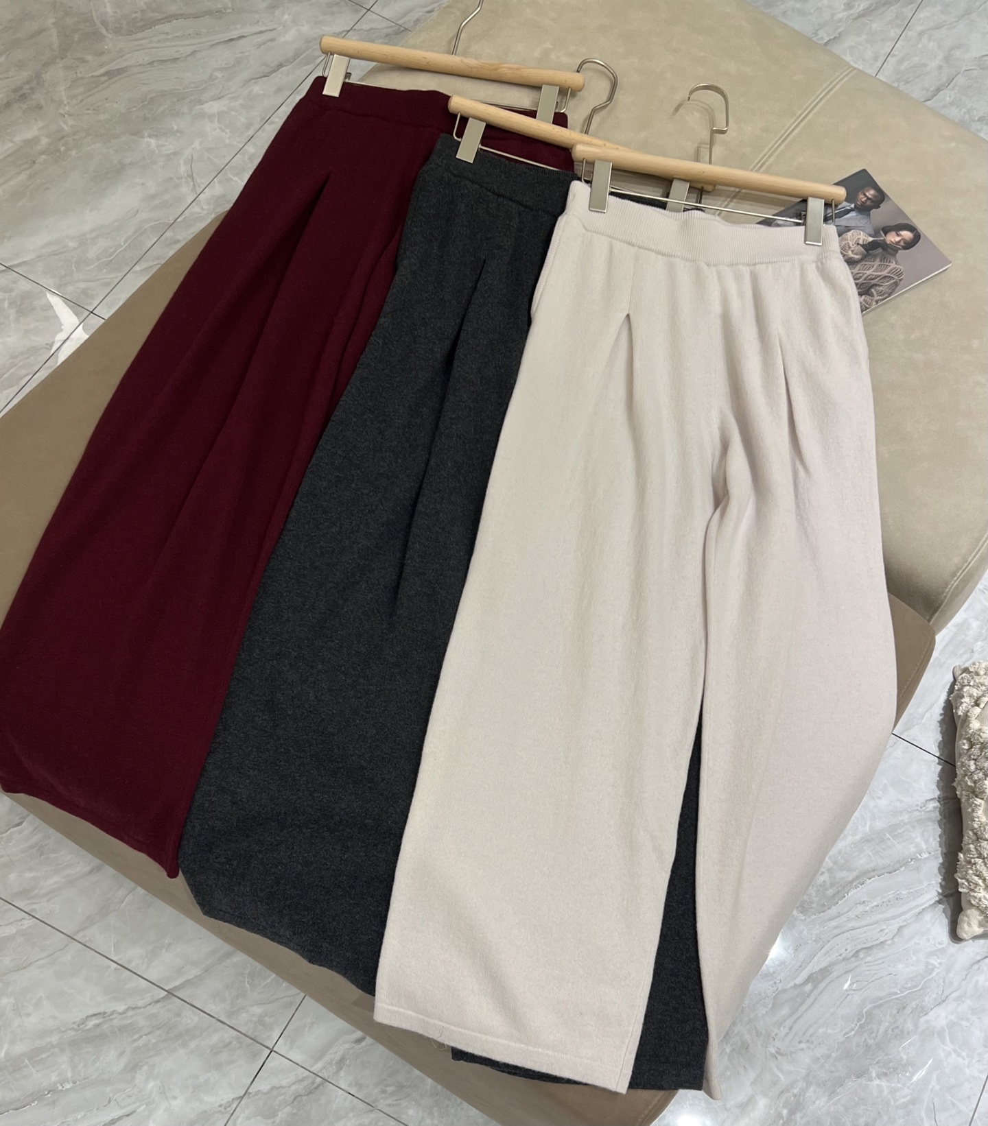 Pantalon en Laine et Cachemire BC pour Femme - Collection Automne/Hiver