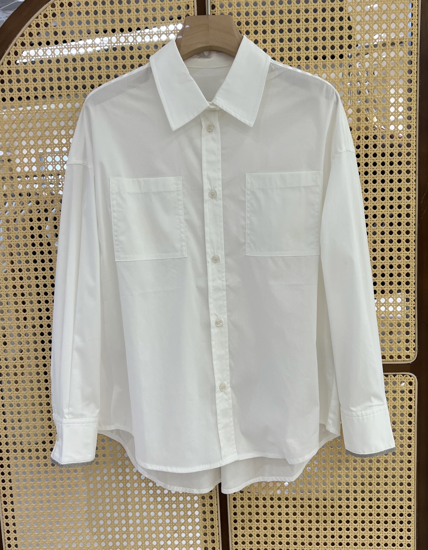 Elegant White Long Sleeve Shirt with Pockets - BC High Quality 2025 Design 2 i1752570018880 8534 0 0