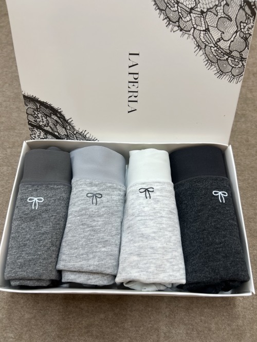 La Perla Women's Luxury Cotton Blend Panties - 4 Pack Seamless Comfort 1 La Perla Women's Luxury Cotton Blend Panties - 4 Pack Seamless Comfort