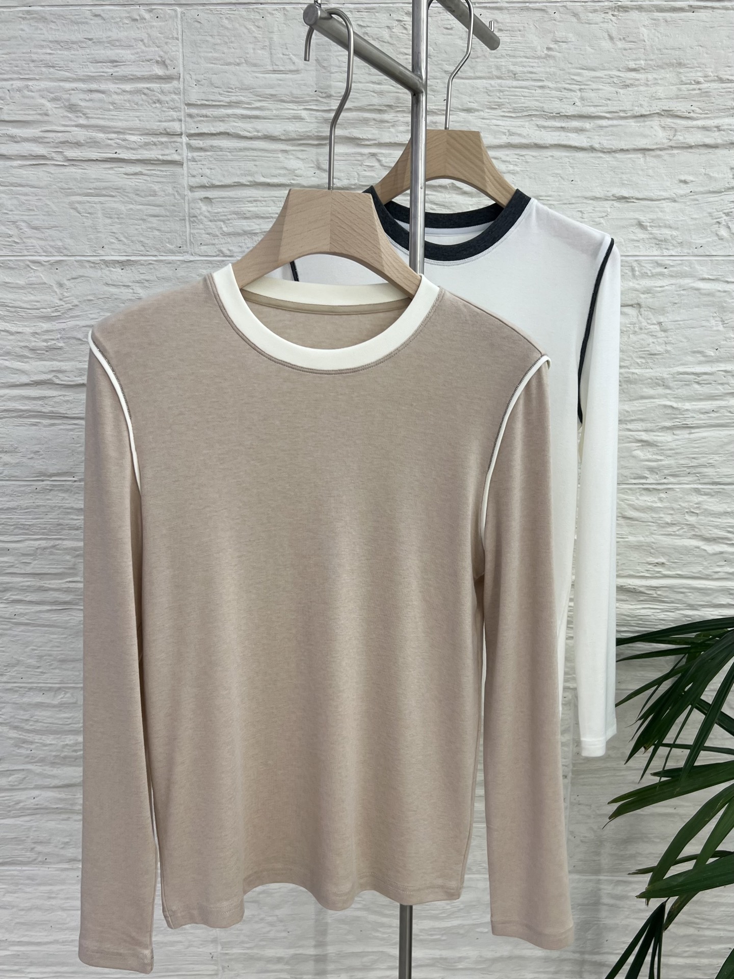 Women's Long Sleeve Wool Blend T-Shirt - Stylish, Comfortable, and Versatile 3 i1753263663327 8223 0 1
