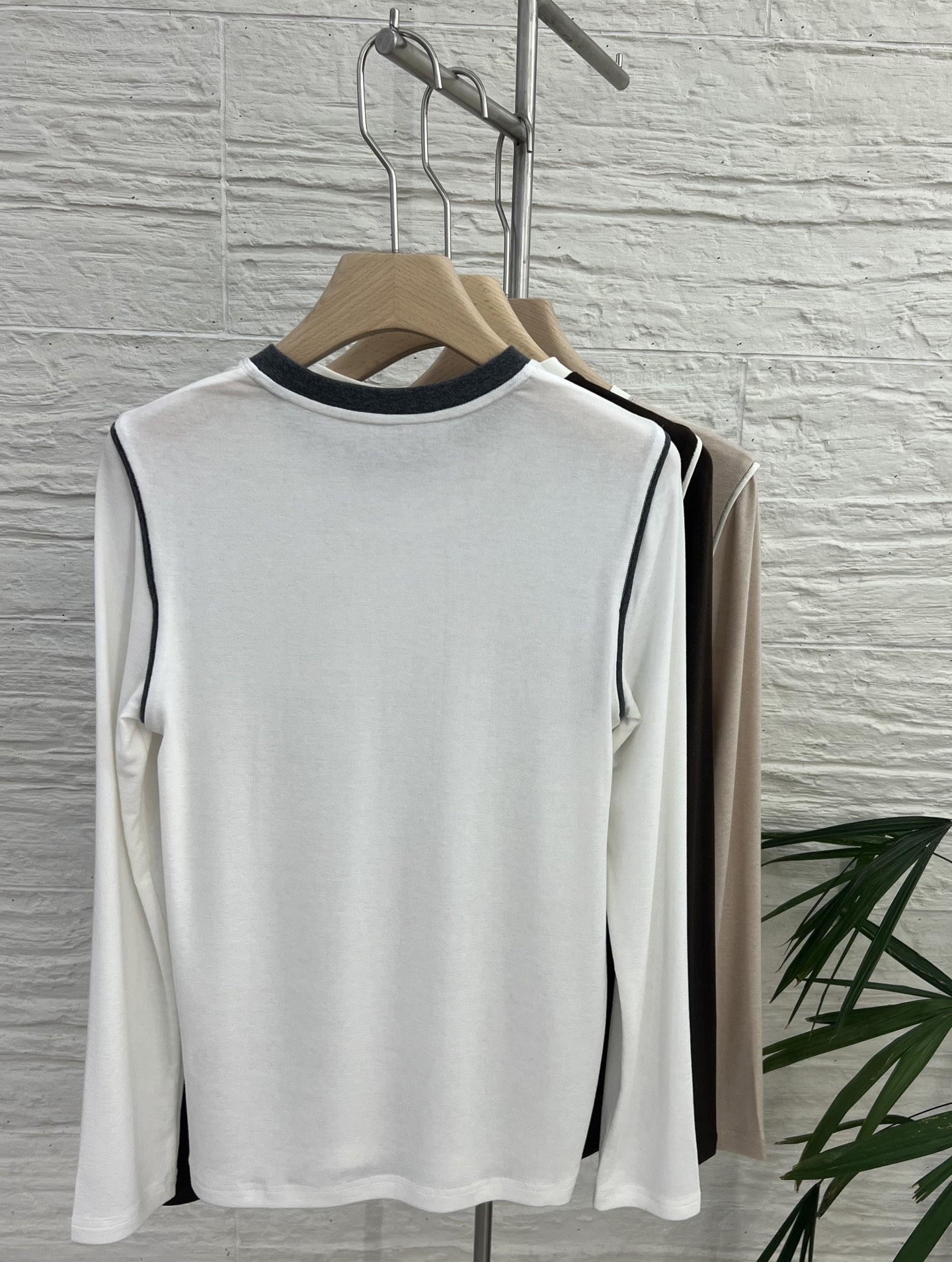 Women's Long Sleeve Wool Blend T-Shirt - Stylish, Comfortable, and Versatile 7 i1753263663327 973 0 5