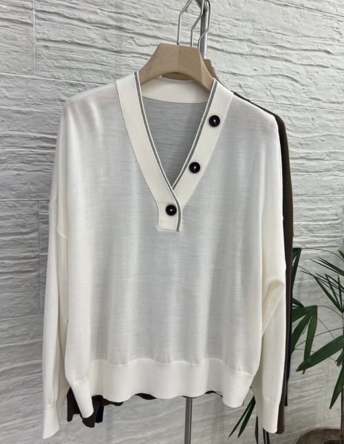 Elegant Women's V-Neck Wool Cardigan - Available in Multiple Colors 1 Elegant Women's V-Neck Wool Cardigan - Available in Multiple Colors