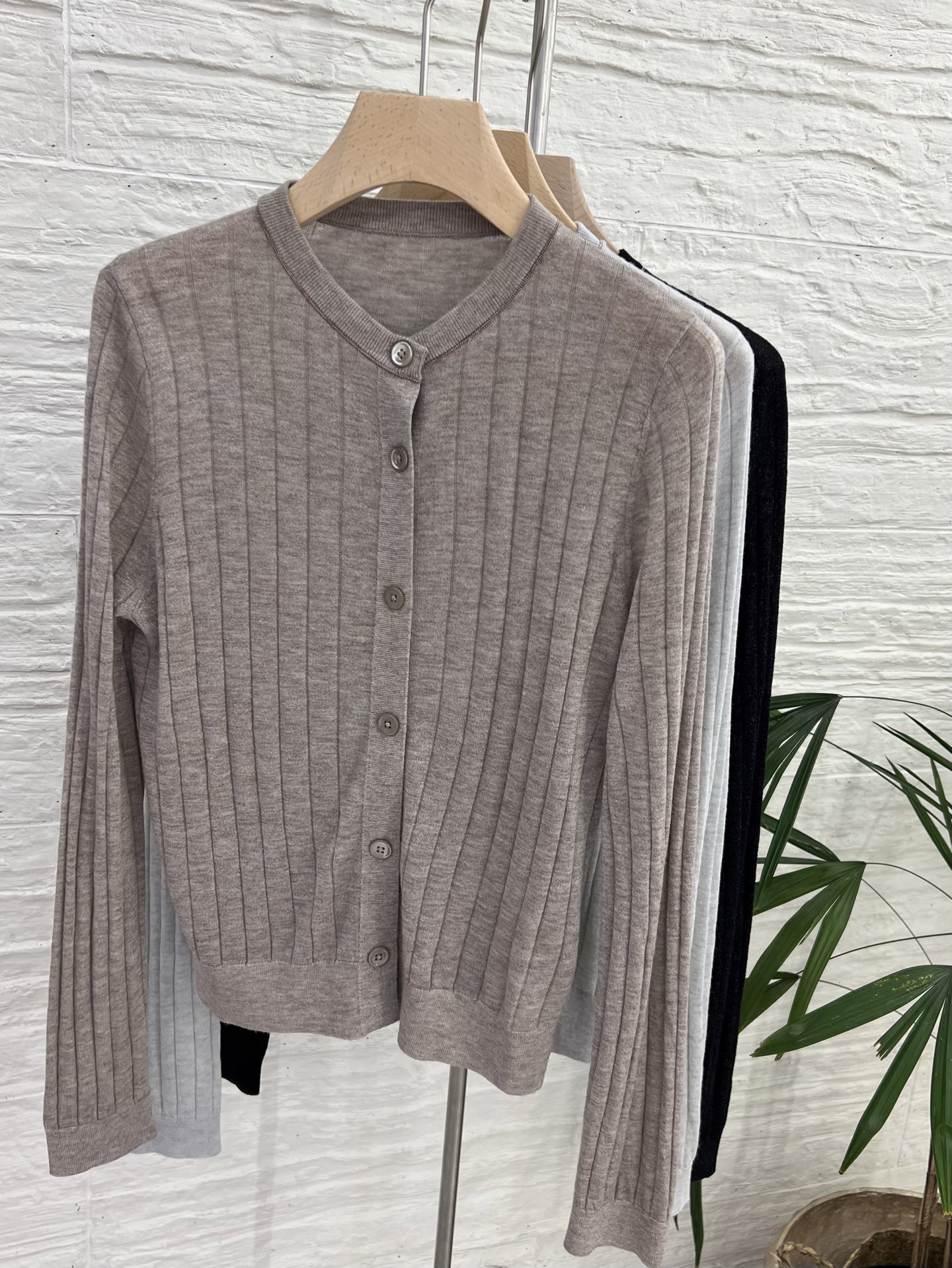 Elegant Wool Blend Cardigan Sweater - Soft, Lightweight, and Comfortable