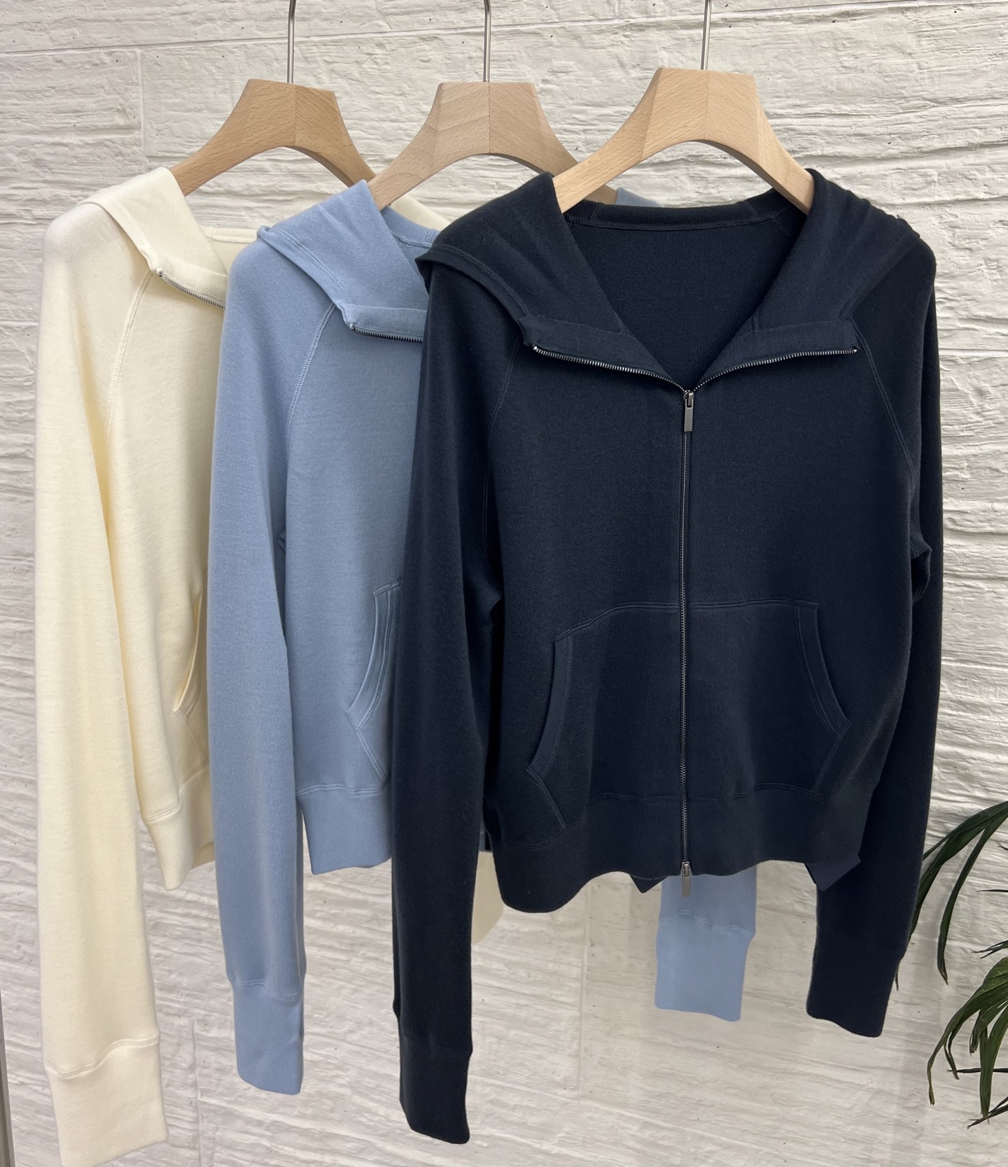 Women's Merino Wool Blend Hoodie Lightweight Zip Up Cardigan Sweater 5 i1754129534204 3004 0 3