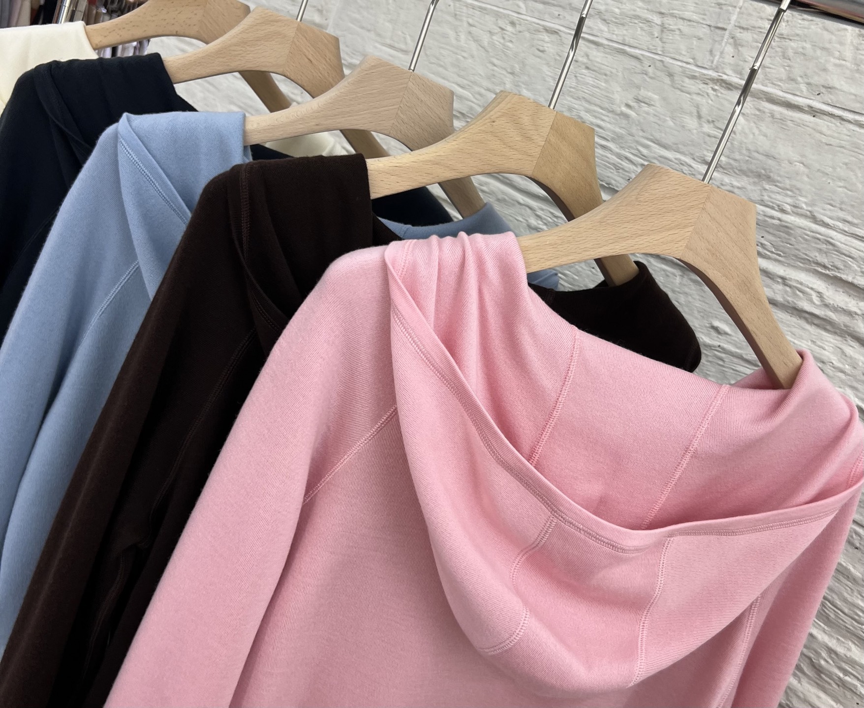 Women's Merino Wool Blend Hoodie Lightweight Zip Up Cardigan Sweater 8 i1754129535155 2525 0 6