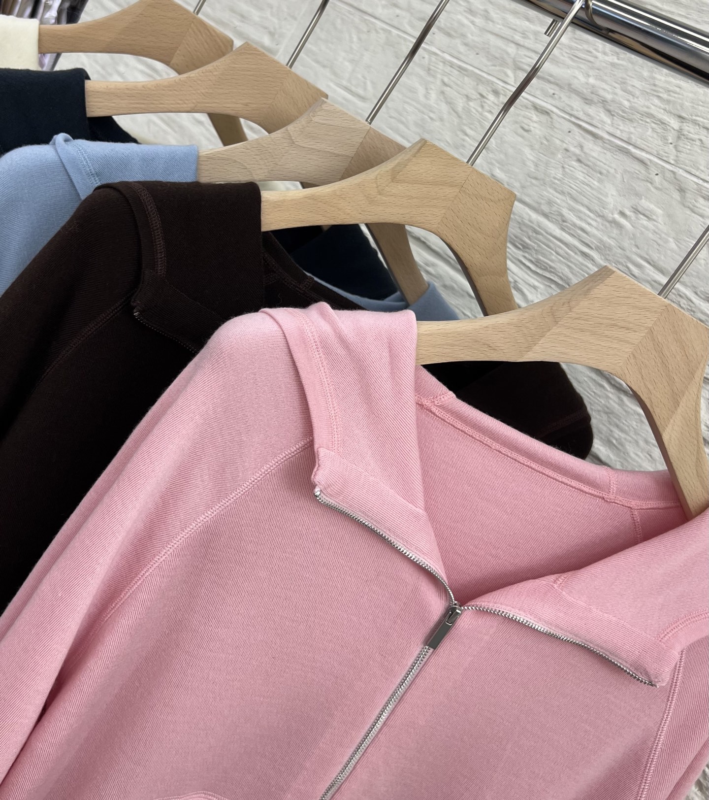 Women's Merino Wool Blend Hoodie Lightweight Zip Up Cardigan Sweater 4 i1754129535205 397 0 2