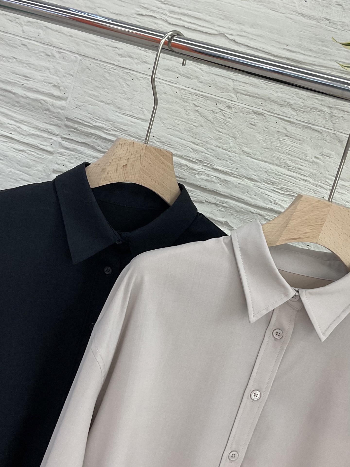 Women's Wool Blend Long Sleeve Button-Down Shirt - Available in Multiple Colors 5 i1755951288940 208 0 3