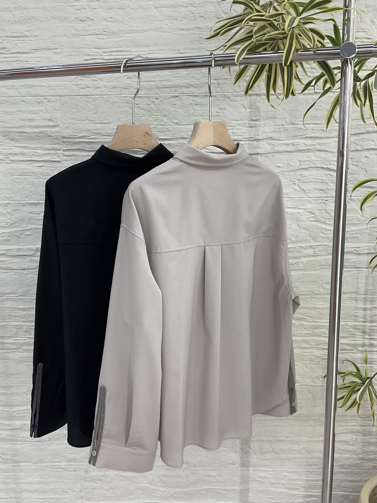 Women's Wool Blend Long Sleeve Button-Down Shirt - Available in Multiple Colors 4 i1755951288999 2028 0 2