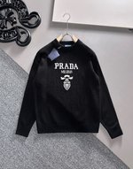 Prada Clothing Sweatshirts Cashmere Spandex Wool Fall/Winter Collection
