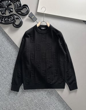 Fendi Clothing Sweatshirts Cashmere Spandex Wool Fall/Winter Collection