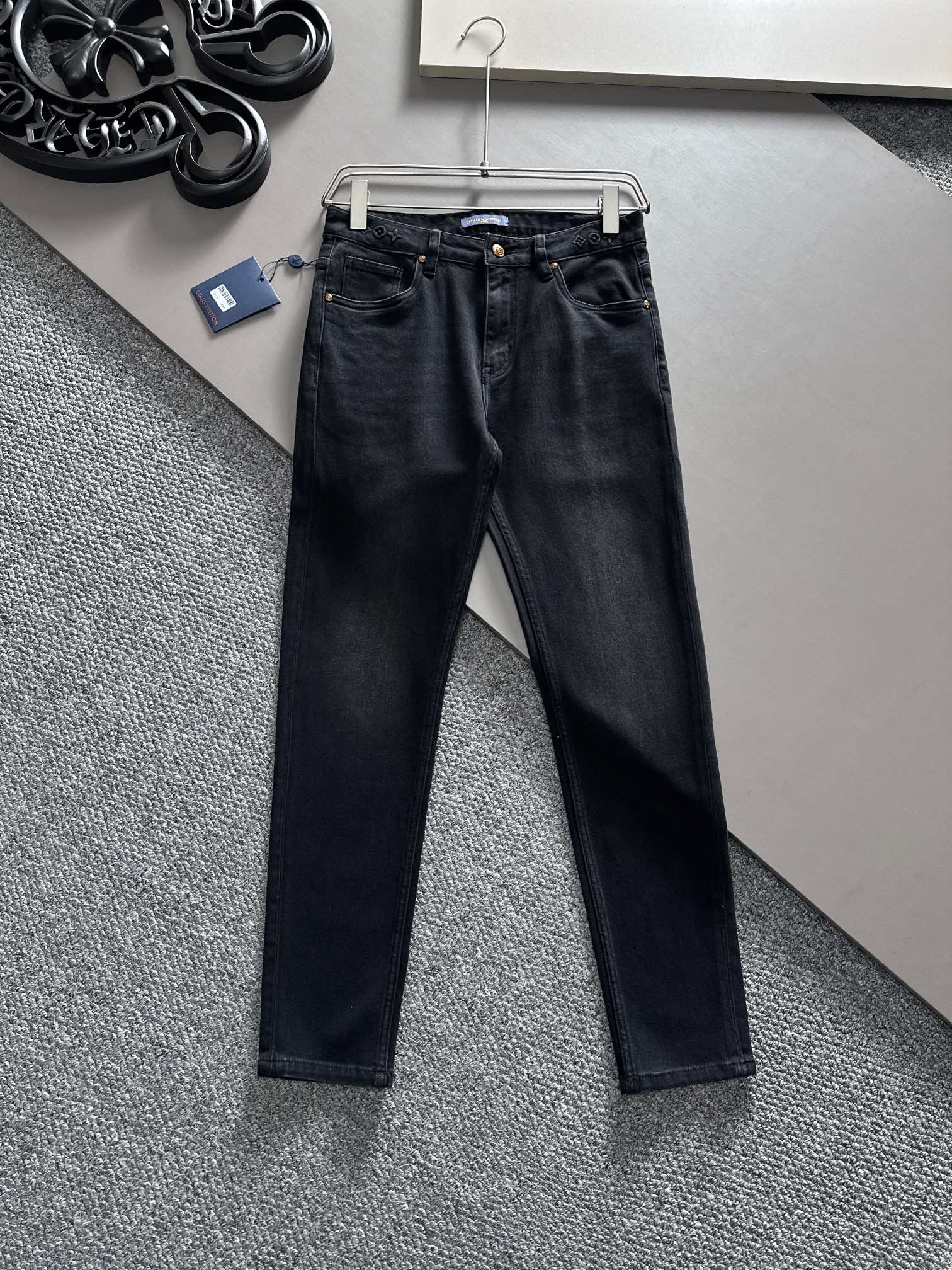 Top Quality Designer Replica
 Louis Vuitton Clothing Jeans Men Cotton Fall/Winter Collection Casual