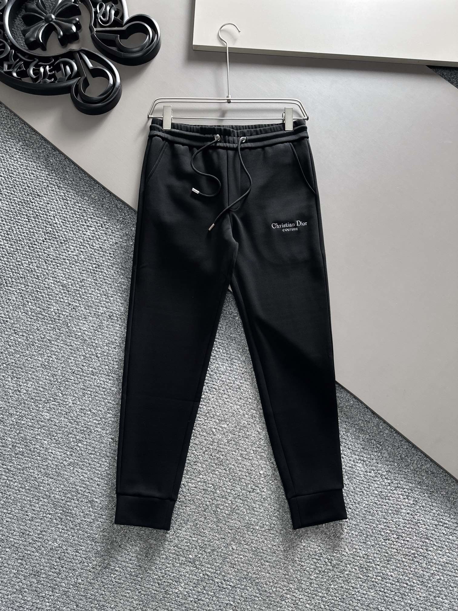 Dior Clothing Pants & Trousers New 2023
 Black Embroidery Men Fall/Winter Collection Casual
