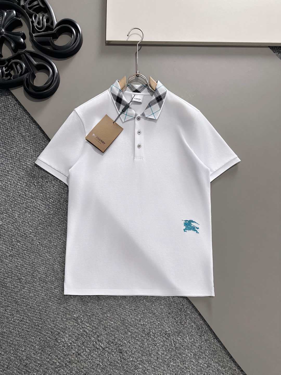 巴宝莉 2025ss夏季新款 logo男士翻领Polo衫!经典商务男款,高端男装的天花板级别的商务男款