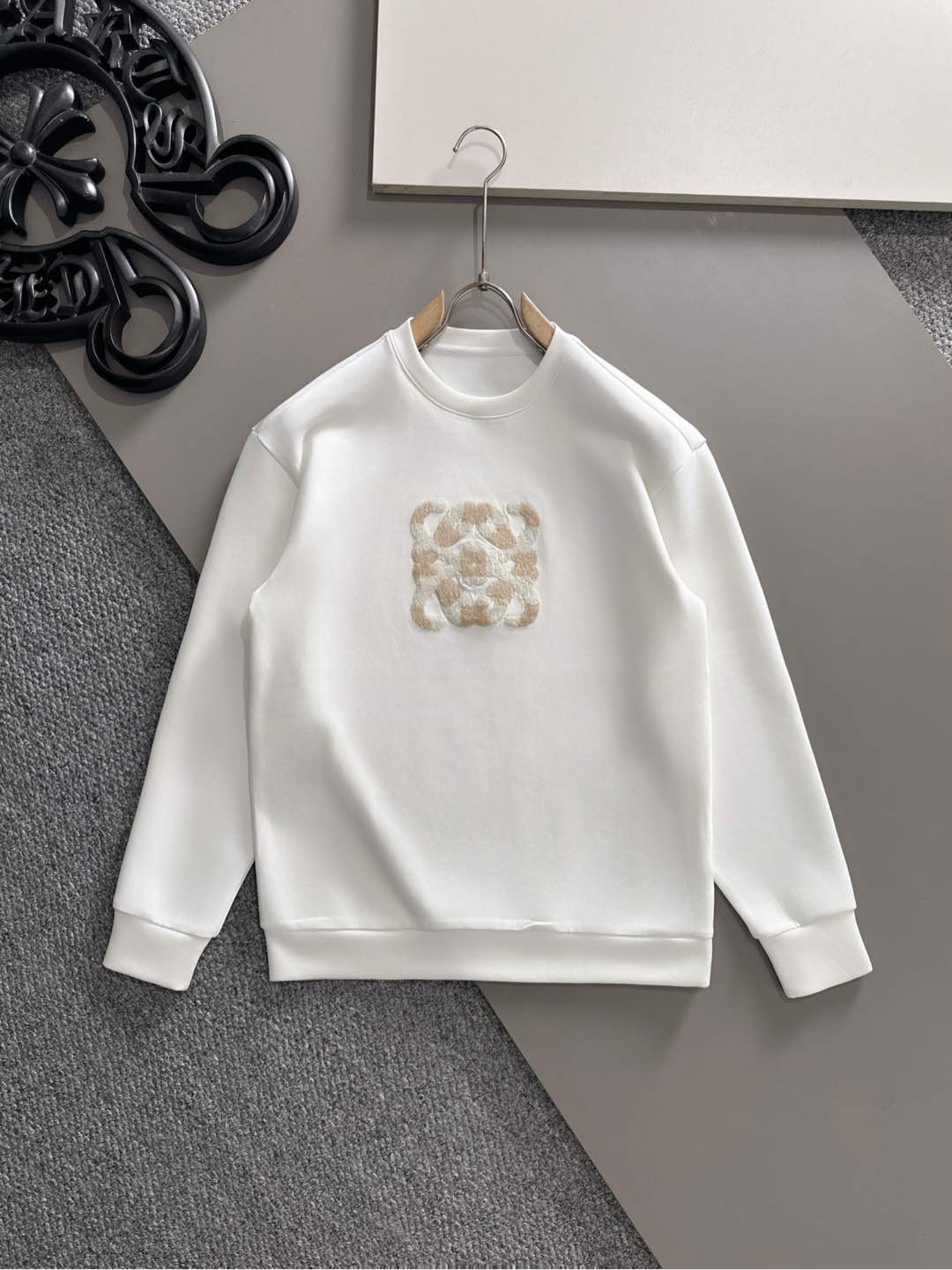 Loewe Logo Embroidered Cotton Sweatshirt | Early Autumn Collection