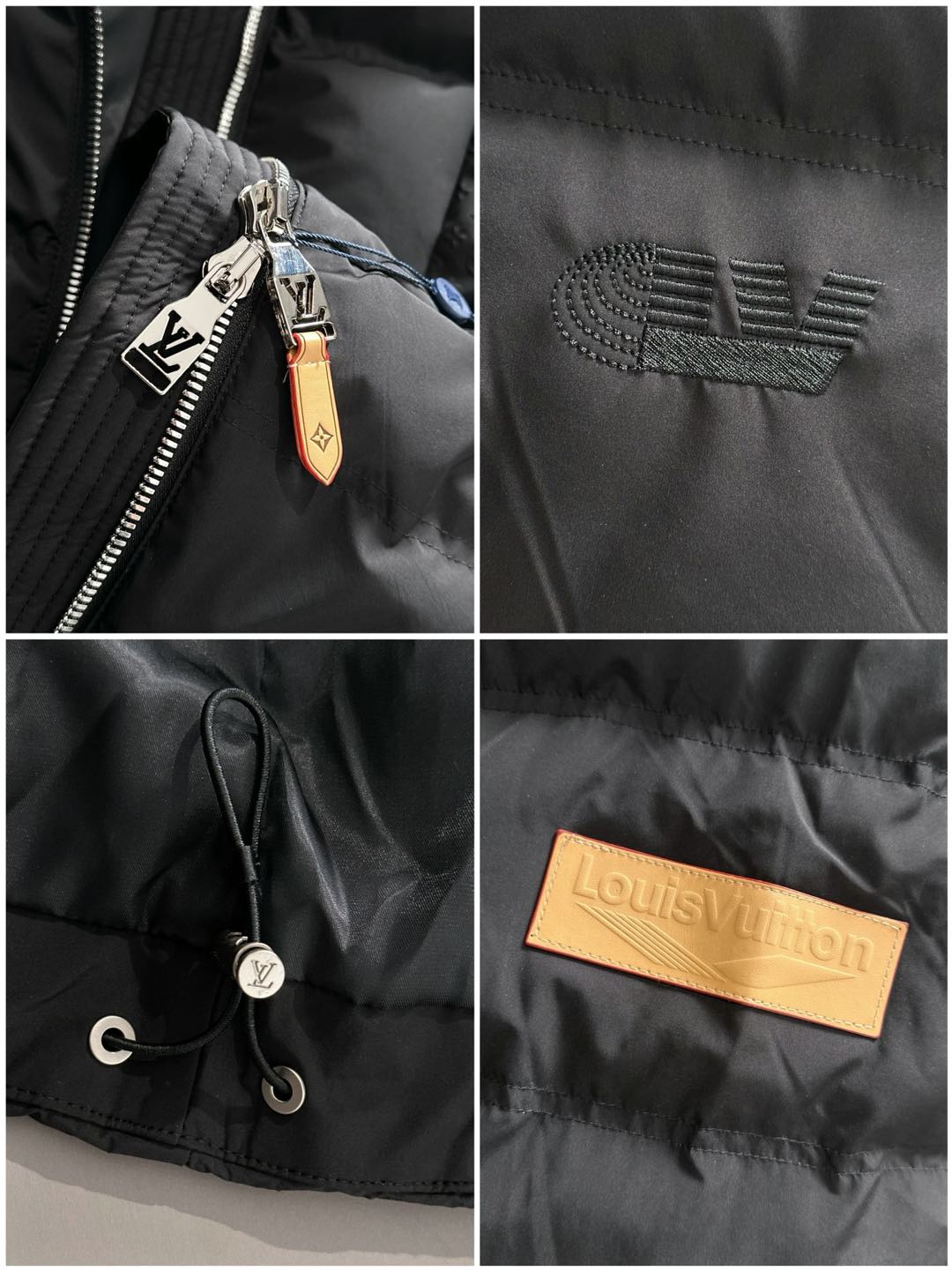 LOUIS*VUITTON 路易威登 FW2025秋冬新款羽绒服，Lv徽标压花钢印老花拼接连帽璀璨登场，