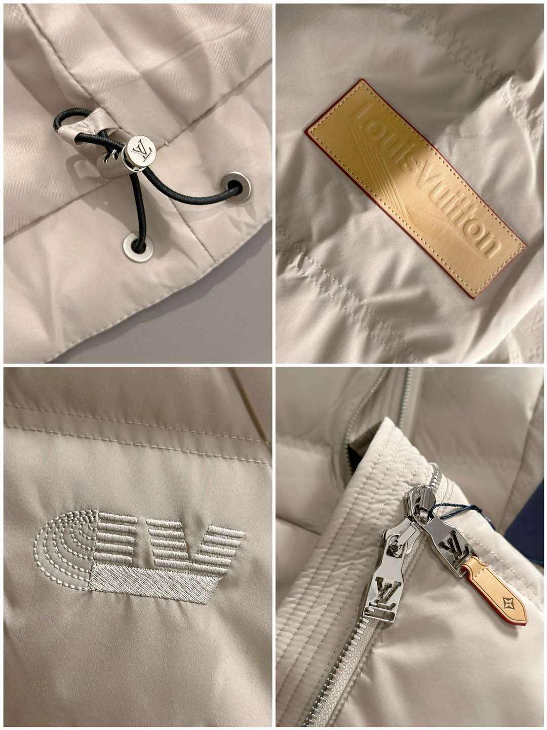 LOUIS*VUITTON 路易威登 FW2025秋冬新款羽绒服，Lv徽标压花钢印老花拼接连帽璀璨登场，