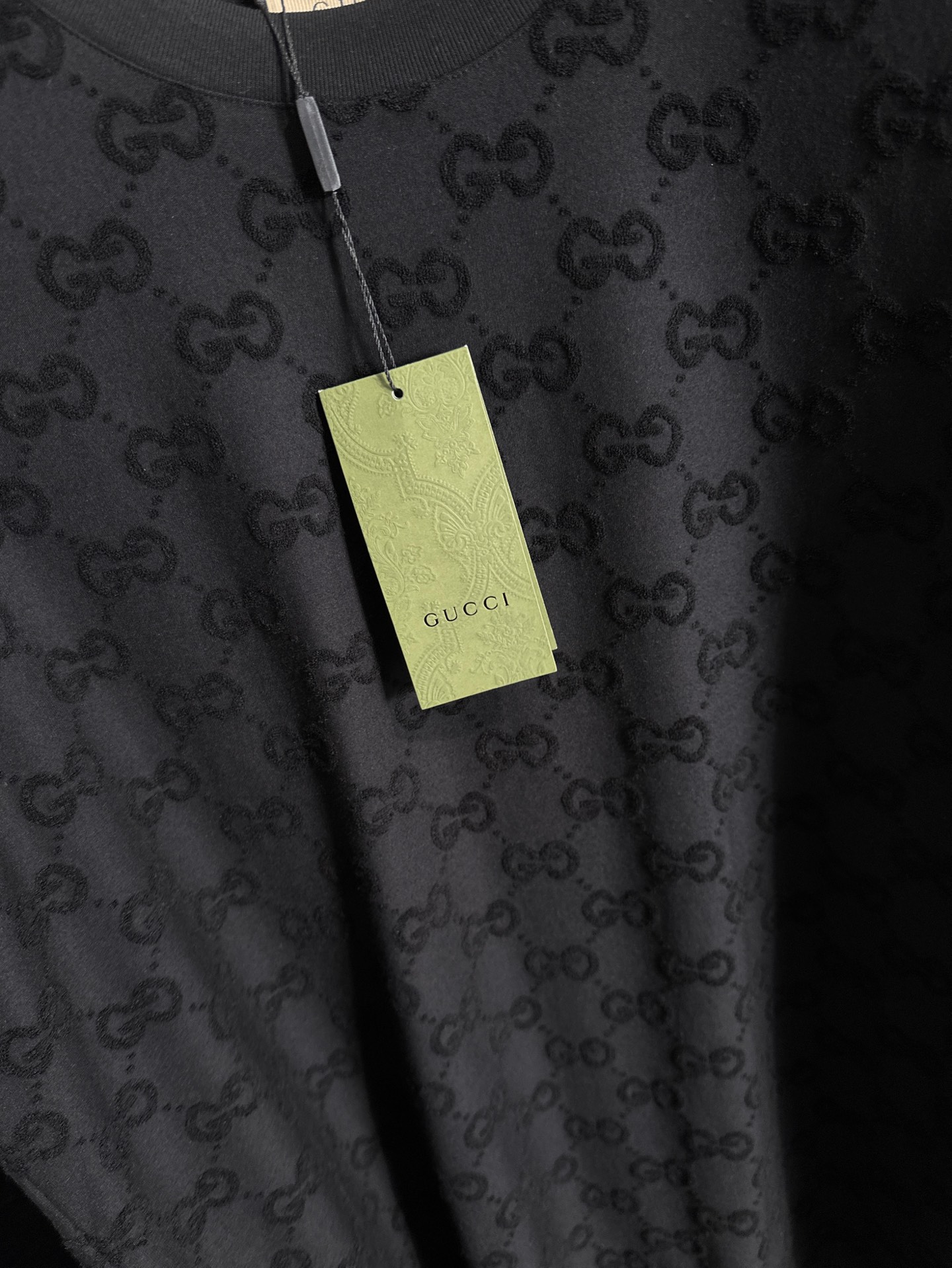 GUCCI 2026春夏新款首发专柜最新款短袖圆领T恤 高端订制 设计前卫时尚！品牌logo重工艺设计 