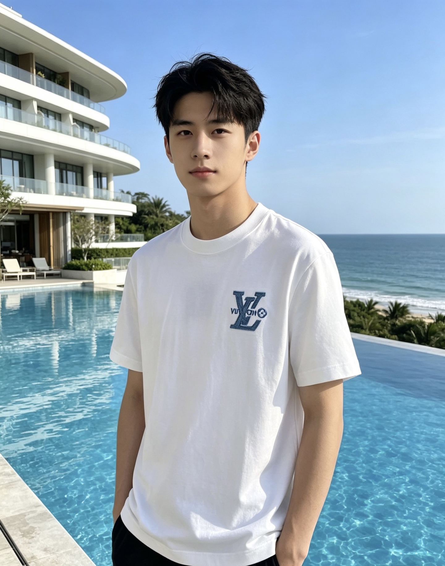 NO:856446,LV 2026ss new spring and summer new debut counter, the latest short-sleeved round neck T-shirt, high-end customization, avant-garde and fashionable design!  The brand logo is designed with heavy craftsmanship. High-end customized pure cotton fabric. Soft to the touch. Comfortable to wear. Exquisite stitching at the counter level. Fine workmanship. The upper body effect is incomparably handsome!  A must-have item for a stylish man!  Color Black White Size S-XXL,,louis vuitton,T-shirt,tees,t-shirt,19860909LV 2026ss 春夏新款首发专柜最新款短袖圆领T恤 高端订制 设计前卫时尚！品牌logo重工艺设计 高端定制纯棉面料.手感柔软.穿着舒适.专柜级别精致车线.做工精细.上身效果无敌帅气！型男必备单品！ 颜色黑色 白色 码数S-XXL,,louis vuitton,T-shirt,tees，t-shirt,,Men's clothing