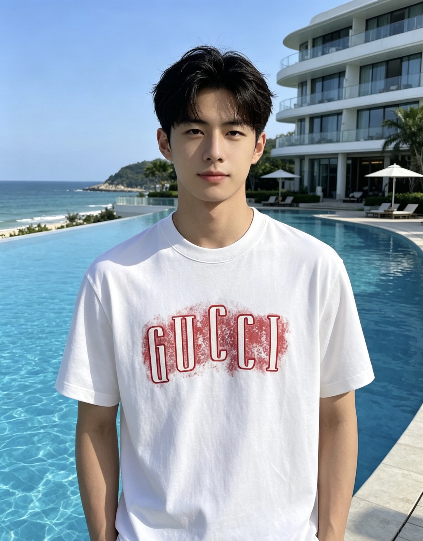 NO:856485,Gucci Gucci 2026ss new spring and summer new debut counter latest short-sleeved round neck T-shirt high-end custom design avant-garde fashion!  The brand logo is designed with heavy craftsmanship. High-end customized pure cotton fabric. Soft to the touch. Comfortable to wear. Exquisite stitching at the counter level. Fine workmanship. The upper body effect is incomparably handsome!  A must-have item for a stylish man!  Color Black White Size S-XXL,,gucci,T-shirt,tees,t-shirt,19860909Gucci 古奇 2026ss 春夏新款首发专柜最新款短袖圆领T恤 高端订制 设计前卫时尚！品牌logo重工艺设计 高端定制纯棉面料.手感柔软.穿着舒适.专柜级别精致车线.做工精细.上身效果无敌帅气！型男必备单品！ 颜色黑色 白色 码数S-XXL,,gucci,T-shirt,tees，t-shirt,,Men's clothing