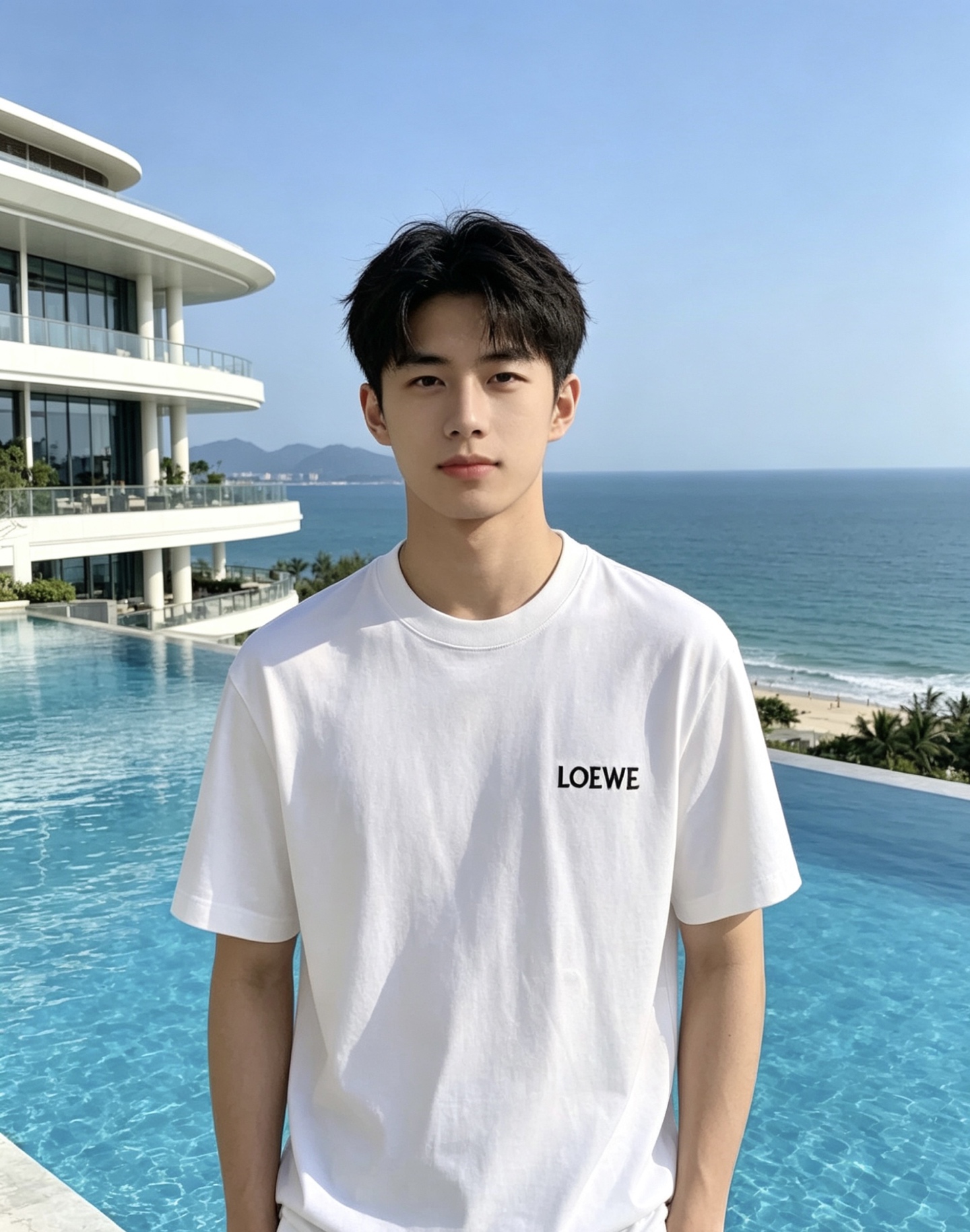 NO:858636,Loewe 2026ss new spring and summer new debut counter latest short-sleeved round neck T-shirt high-end custom design avant-garde fashion!  The brand logo is designed with heavy craftsmanship. High-end customized pure cotton fabric. Soft to the touch. Comfortable to wear. Exquisite stitching at the counter level. Fine workmanship. The upper body effect is incomparably handsome!  A must-have item for a stylish man!  Color Black White Size S-XXL,,loewe,loewe,T-shirt,tees,t-shirt,19860909Loewe 罗意威 2026ss 春夏新款首发专柜最新款短袖圆领T恤 高端订制 设计前卫时尚！品牌logo重工艺设计 高端定制纯棉面料.手感柔软.穿着舒适.专柜级别精致车线.做工精细.上身效果无敌帅气！型男必备单品！ 颜色黑色 白色 码数S-XXL,,loewe,loewe,T-shirt,tees，t-shirt,,Men's clothing