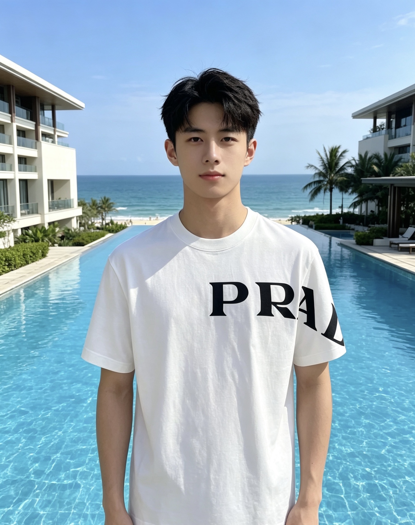NO:858709,Prada 2026ss new spring and summer new debut counter latest short-sleeved round neck T-shirt high-end custom design avant-garde fashion!  The brand logo is designed with heavy craftsmanship. High-end customized pure cotton fabric. Soft to the touch. Comfortable to wear. Exquisite stitching at the counter level. Fine workmanship. The upper body effect is incomparably handsome!  A must-have item for a stylish man!  Color Black White Size S-XXL,, prada, prada, T-shirt, tees, t-shirt,19860909Prada 普拉达 2026ss 春夏新款首发专柜最新款短袖圆领T恤 高端订制 设计前卫时尚！品牌logo重工艺设计 高端定制纯棉面料.手感柔软.穿着舒适.专柜级别精致车线.做工精细.上身效果无敌帅气！型男必备单品！ 颜色黑色 白色 码数S-XXL,,prada,prada,T-shirt,tees，t-shirt,,Men's clothing