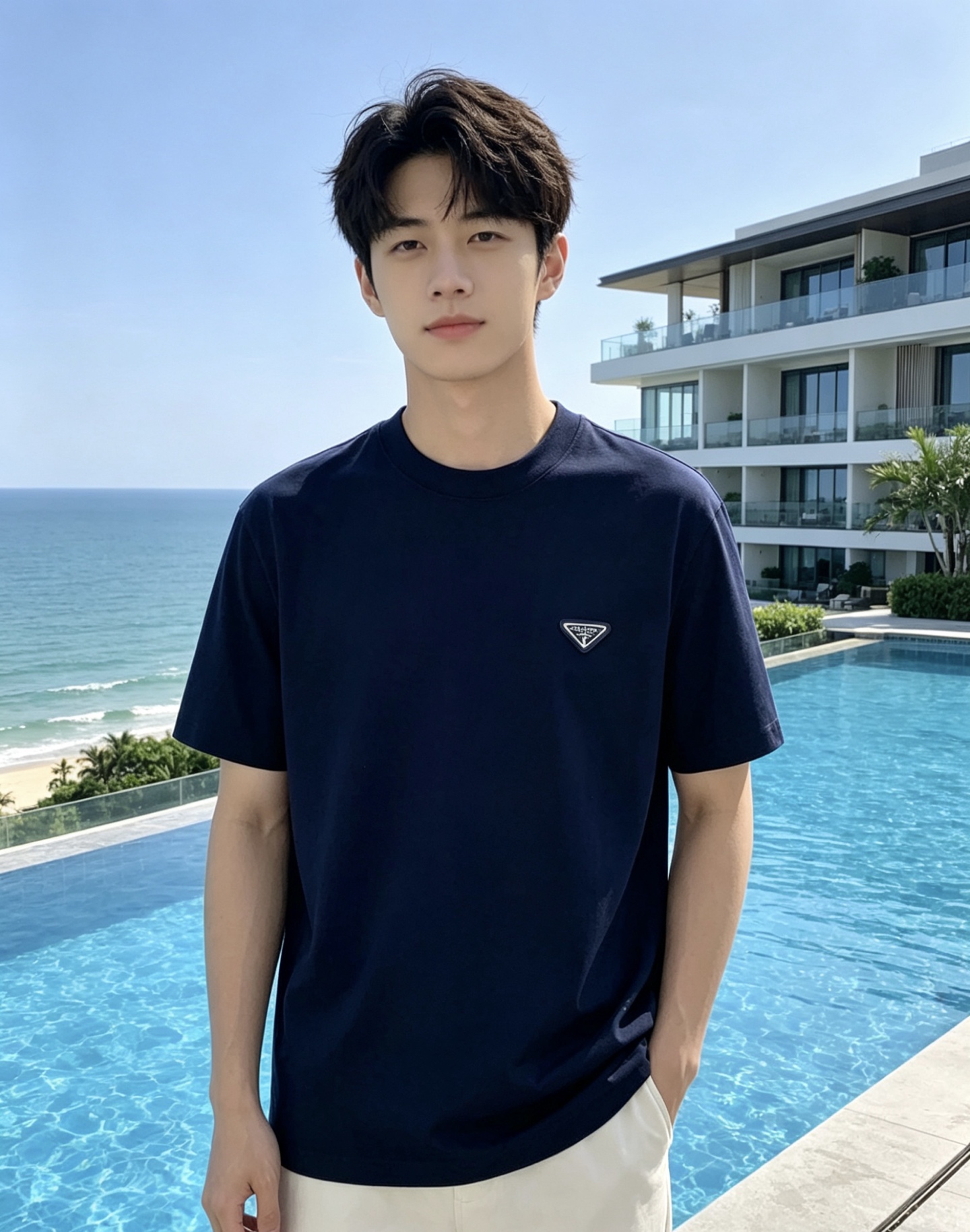 NO:856436,Prada 2026ss new spring and summer new debut counter latest short-sleeved round neck T-shirt high-end custom design avant-garde fashion!  The brand logo is designed with heavy craftsmanship. High-end customized pure cotton fabric. Soft to the touch. Comfortable to wear. Exquisite stitching at the counter level. Fine workmanship. The upper body effect is incomparably handsome!  A must-have item for a stylish man!  Color Black White Gray Light Blue Size S-XXL,, prada, prada, T-shirt, tees, t-shirt,19860909Prada 普拉达 2026ss 春夏新款首发专柜最新款短袖圆领T恤 高端订制 设计前卫时尚！品牌logo重工艺设计 高端定制纯棉面料.手感柔软.穿着舒适.专柜级别精致车线.做工精细.上身效果无敌帅气！型男必备单品！ 颜色黑色 白色 灰色 浅蓝 码数S-XXL,,prada,prada,T-shirt,tees，t-shirt,,Men's clothing