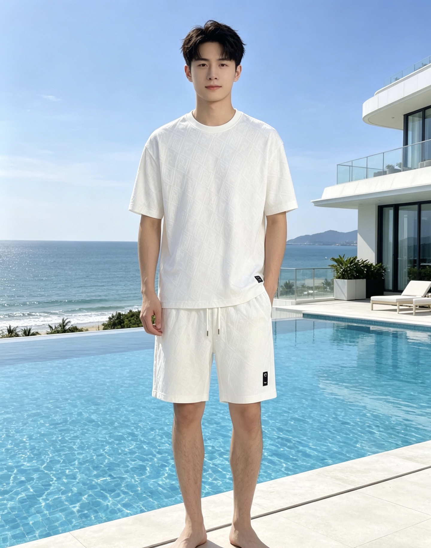 NO:856439,/set Fendi Fendi 2026ss latest spring and summer suit, same style for men and women, classic full-print design short-sleeved T-shirt shorts suit, customized pure cotton fabric, soft to the touch, comfortable to wear, fine workmanship. The upper body effect is incomparably handsome, color black white code number 48-56,,fendi,fendi,shorts,T-shirt,tees,t-shirt,19860909/套 Fendi 芬迪 2026ss春夏最新款套装,男女同款,经典满印设计短袖T恤短裤套装,定制纯棉面料,手感柔软,穿着舒适,做工精细.上身效果无敌帅气, 颜色黑色 白色 码数48-56,,fendi,fendi,shorts,T-shirt,tees，t-shirt,,Men's clothing