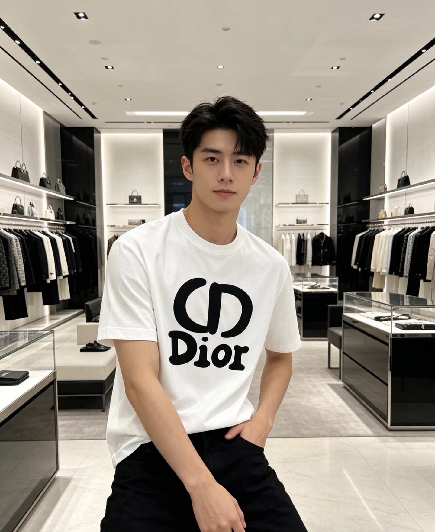 Dior 迪奥 2026ss 春夏新款首发专柜最新款短袖圆领T恤 高端订制 设计前卫时尚！品牌logo重