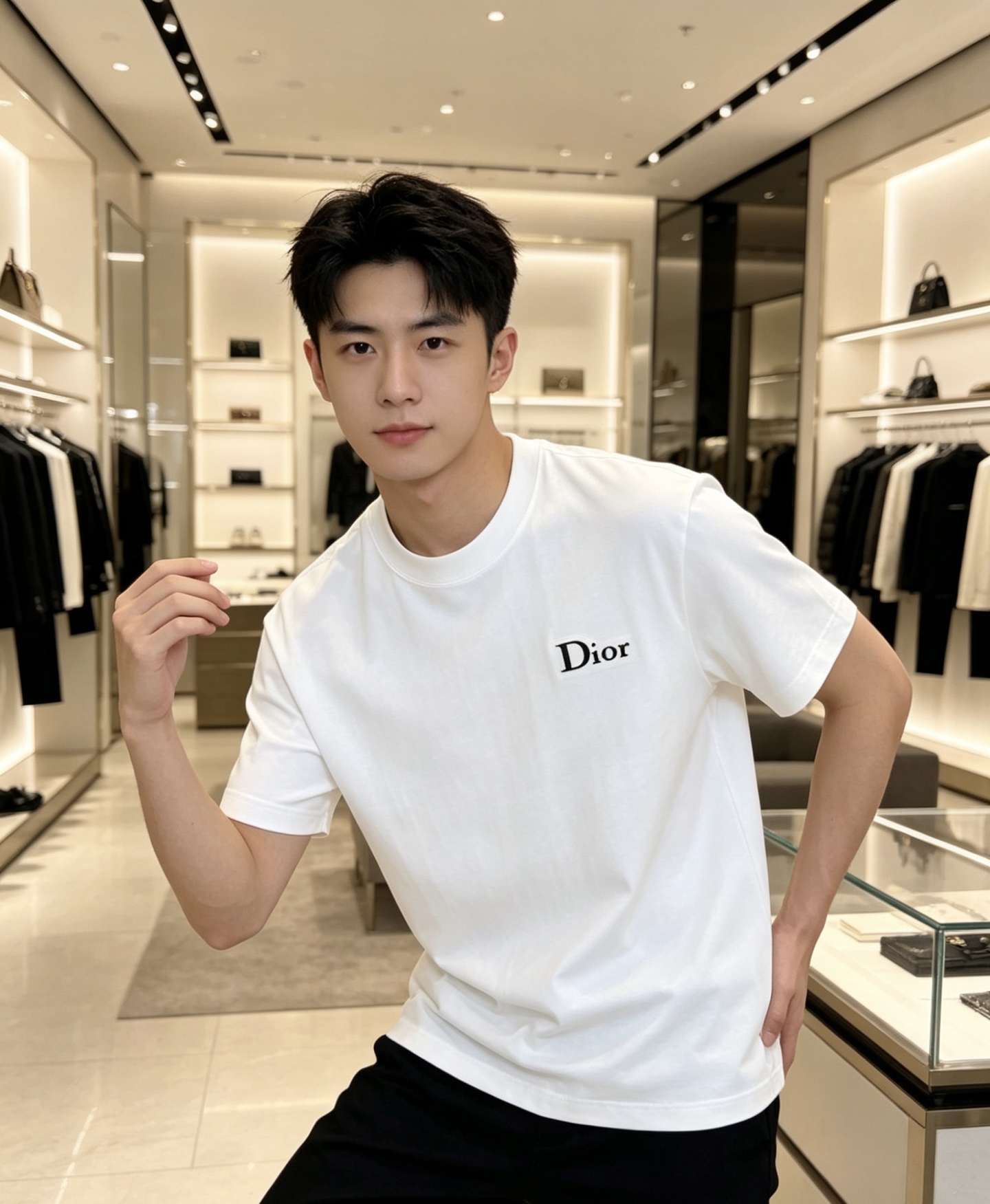 NO:839995,Dior Dior 2026ss new spring and summer new debut counter latest short-sleeved round neck T-shirt high-end custom design avant-garde fashion!  The brand logo is designed with heavy craftsmanship. High-end customized pure cotton fabric. Soft to the touch. Comfortable to wear. Exquisite stitching at the counter level. Fine workmanship. The upper body effect is incomparably handsome!  A must-have item for a stylish man!  Color Black White Size S-XXL,,dior,dior,T-shirt,tees,t-shirt,19860909Dior 迪奥 2026ss 春夏新款首发专柜最新款短袖圆领T恤 高端订制 设计前卫时尚！品牌logo重工艺设计 高端定制纯棉面料.手感柔软.穿着舒适.专柜级别精致车线.做工精细.上身效果无敌帅气！型男必备单品！ 颜色黑色 白色 码数S-XXL,,dior,dior,T-shirt,tees，t-shirt,,Men's clothing