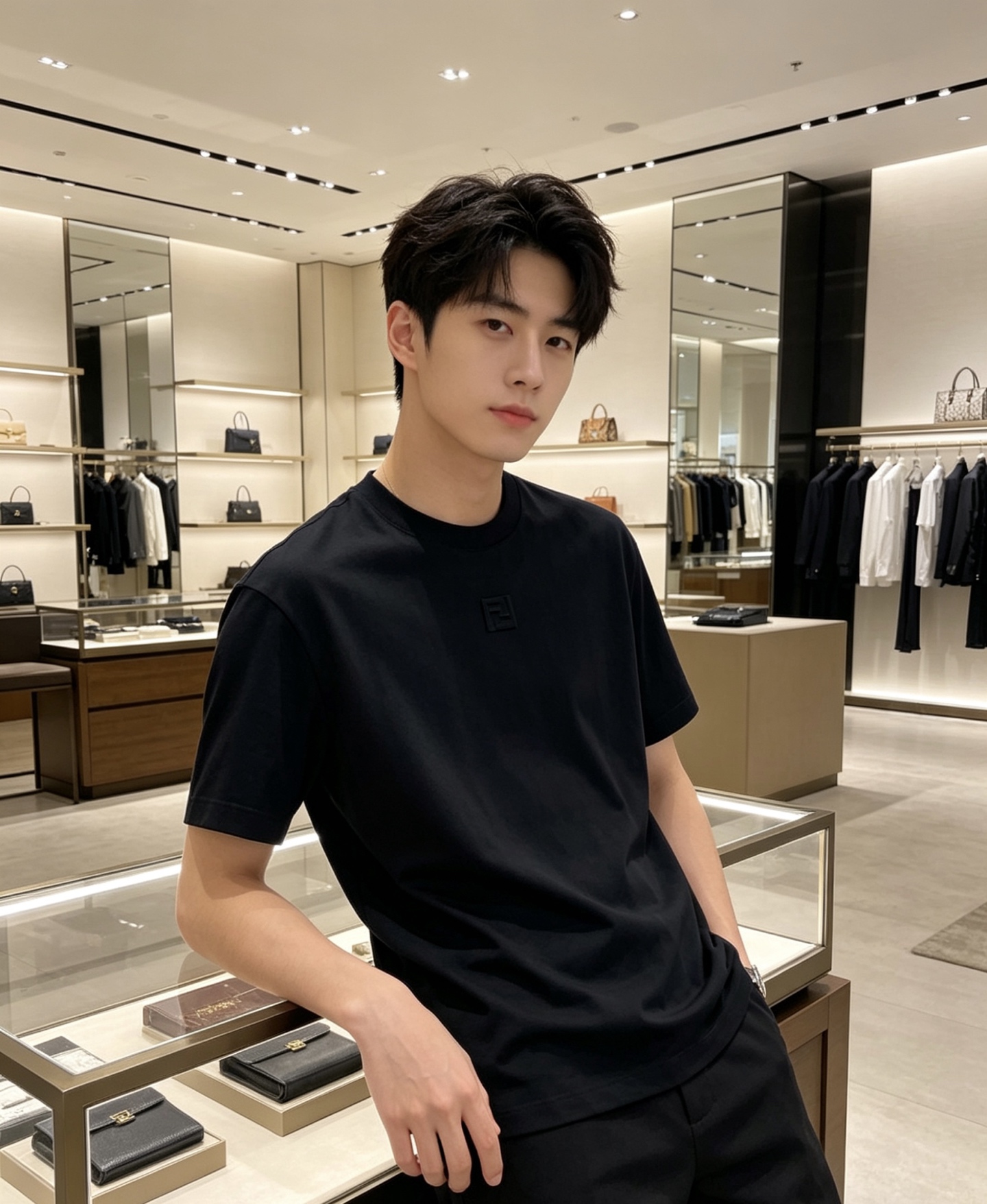 Fendi 芬迪 2026ss 春夏新款首发专柜最新款短袖圆领T恤 高端订制 设计前卫时尚！品牌logo