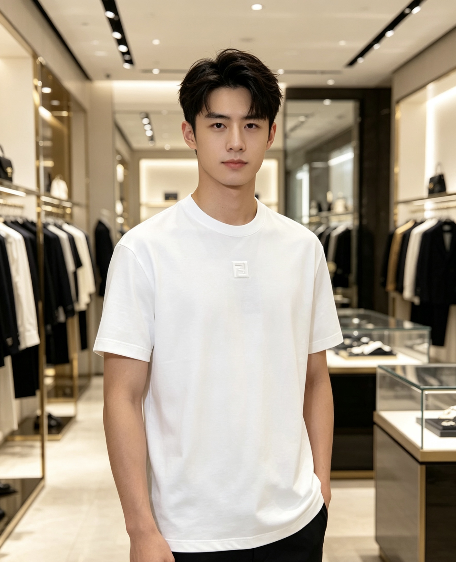 Fendi 芬迪 2026ss 春夏新款首发专柜最新款短袖圆领T恤 高端订制 设计前卫时尚！品牌logo