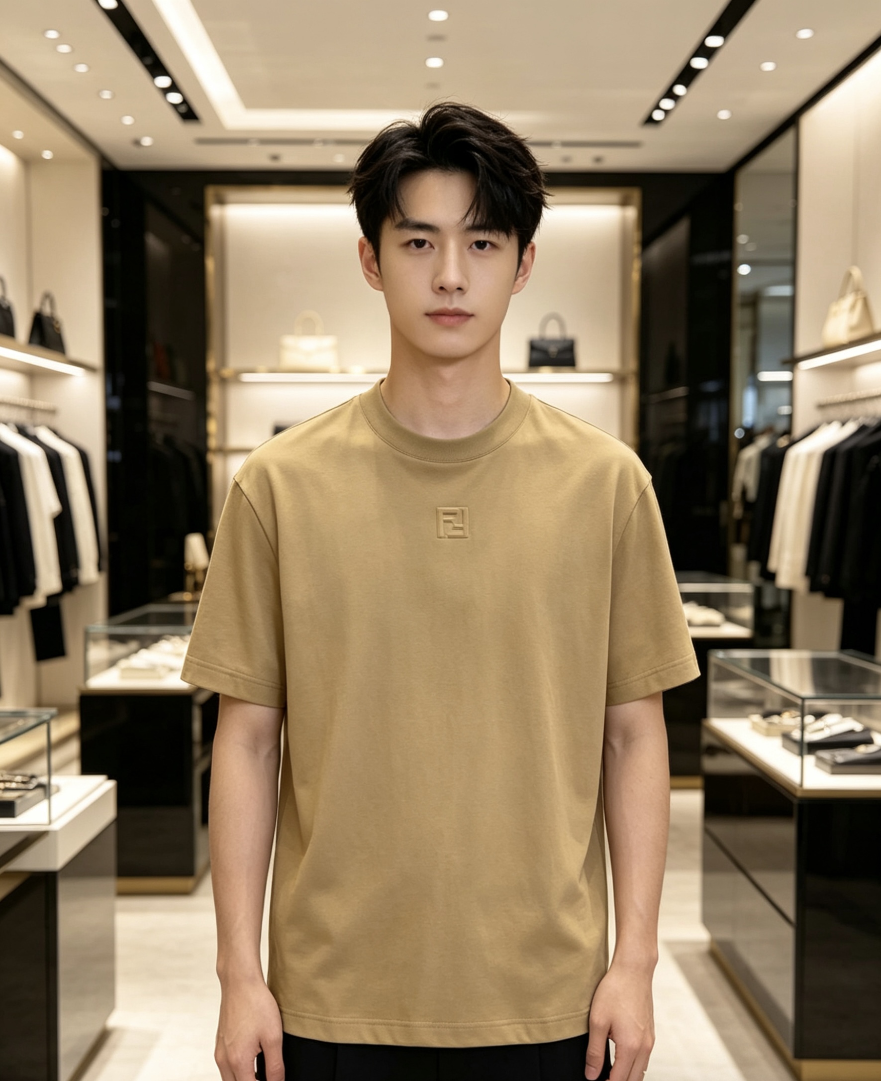Fendi 芬迪 2026ss 春夏新款首发专柜最新款短袖圆领T恤 高端订制 设计前卫时尚！品牌logo