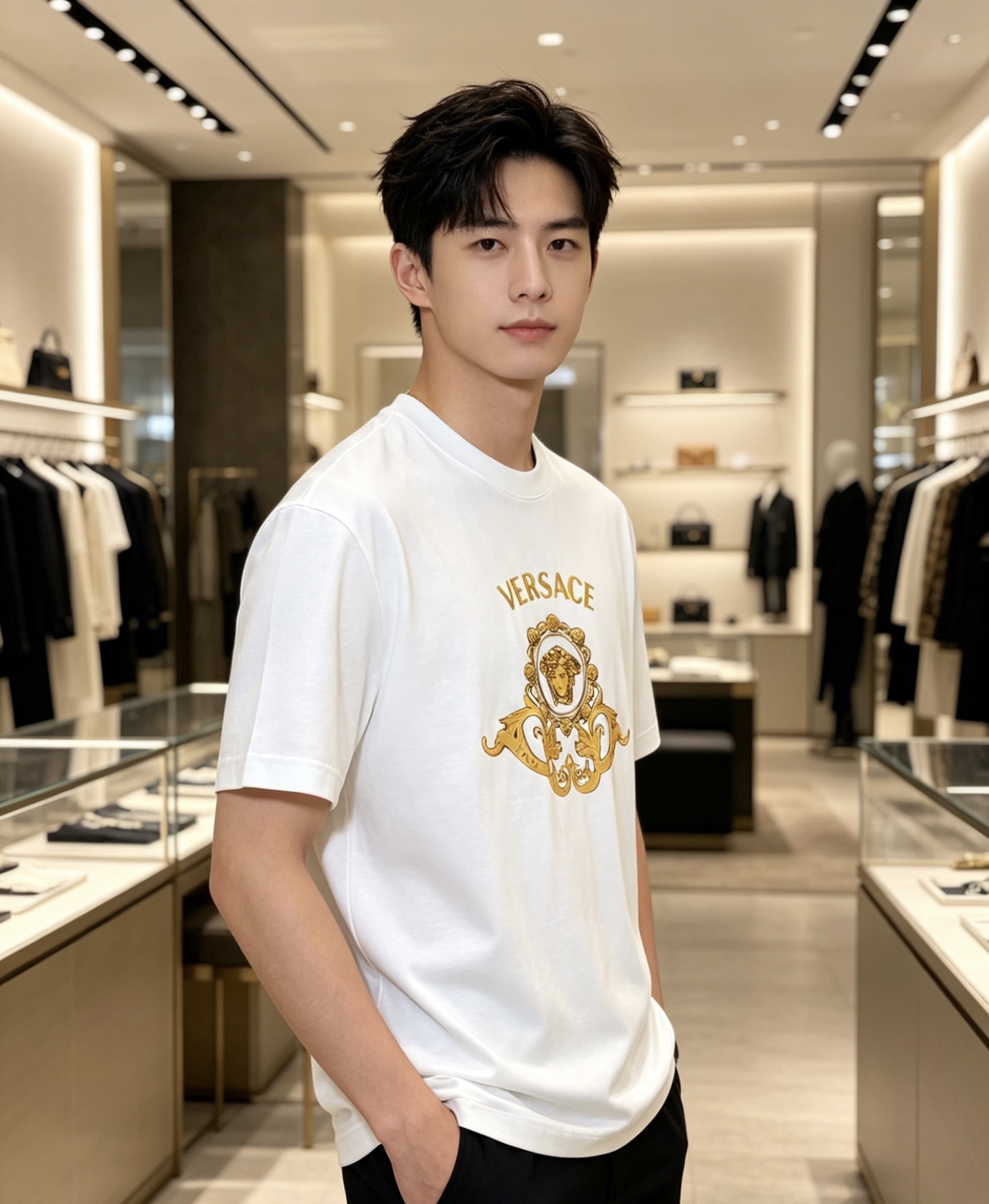Versace 范思哲 2026ss 春夏新款首发专柜最新款短袖圆领T恤 高端订制 设计前卫时尚！品牌l