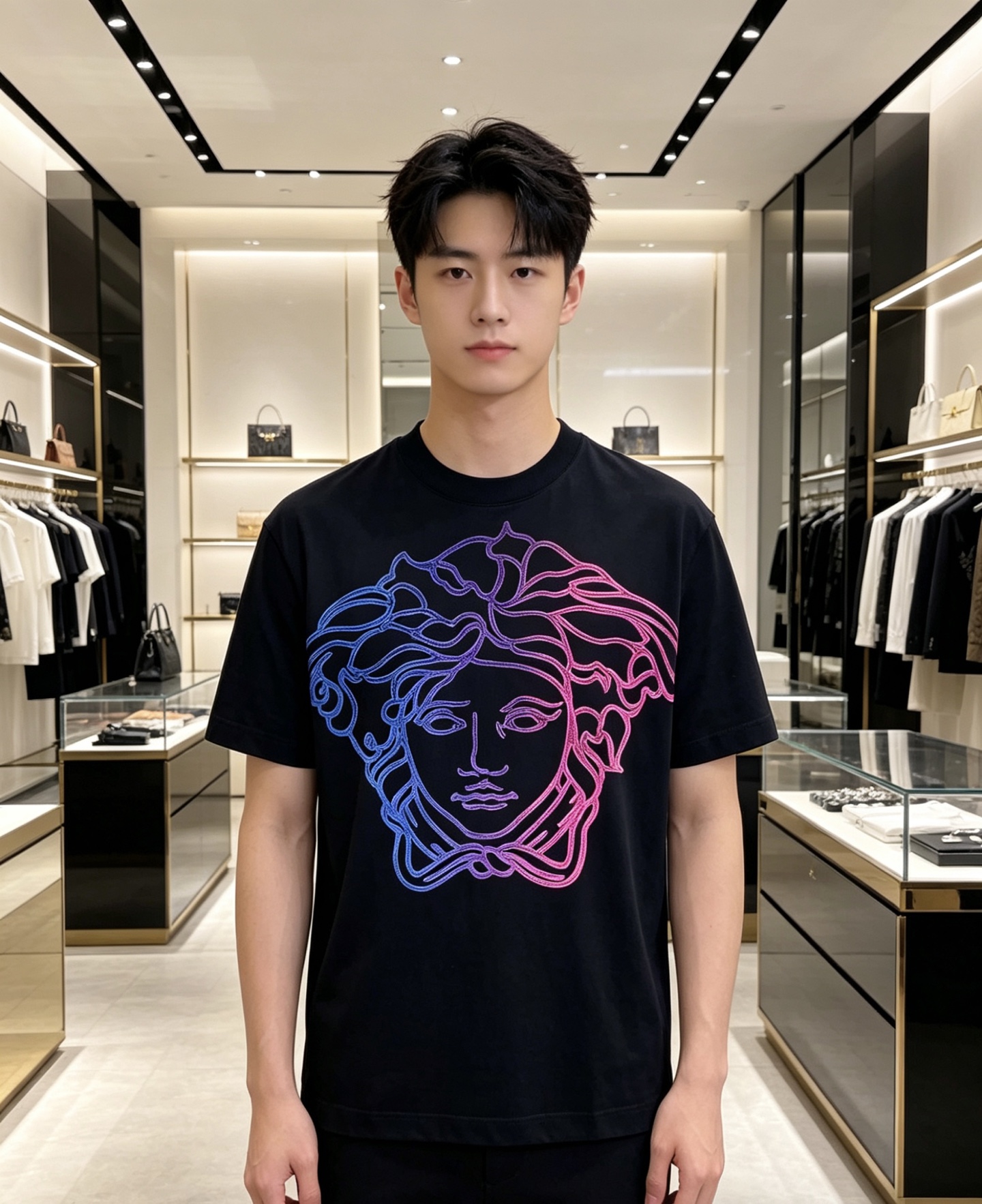 Versace 范思哲 2026ss 春夏新款首发专柜最新款短袖圆领T恤 高端订制 设计前卫时尚！品牌l