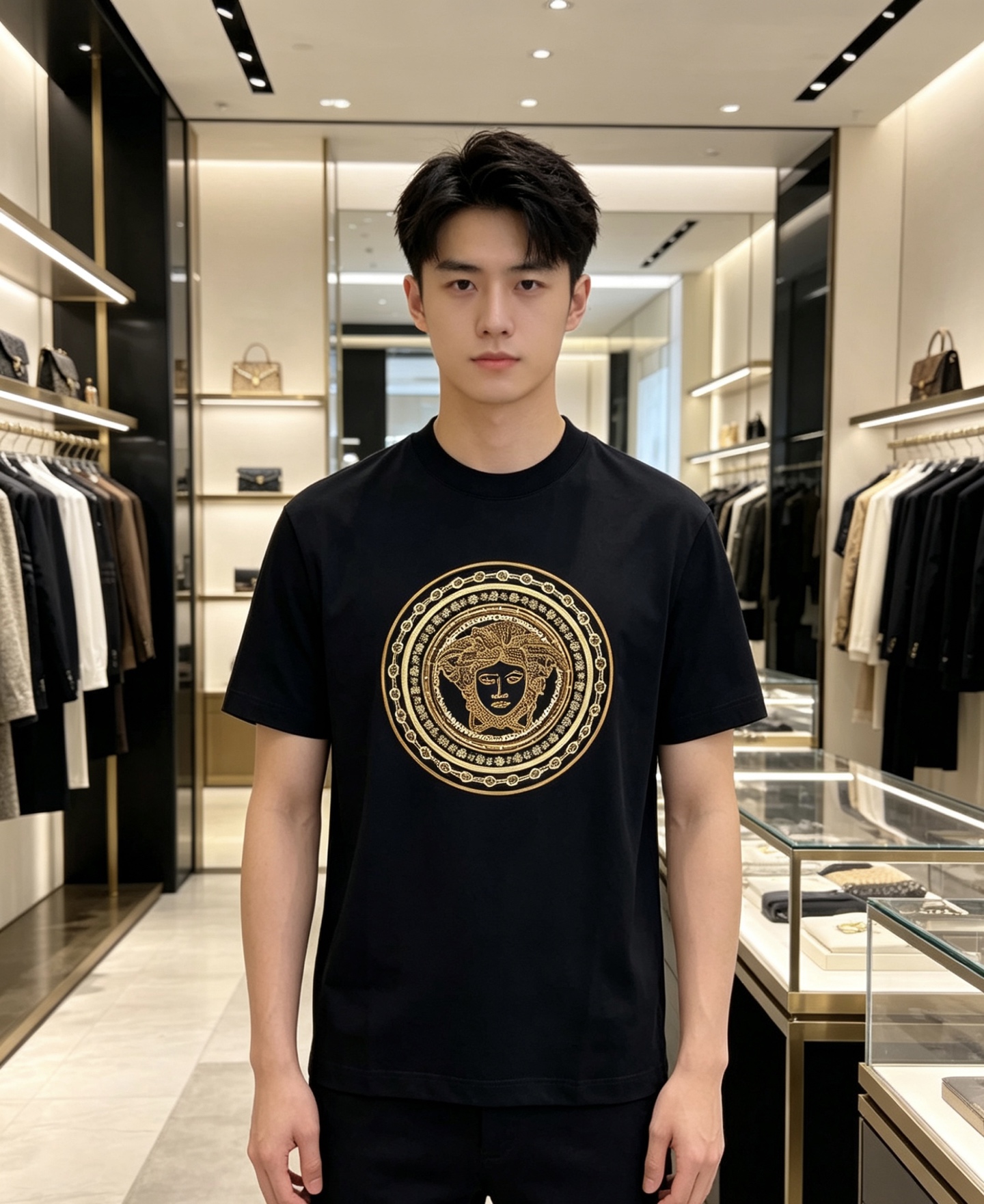 Versace 范思哲 2026ss 春夏新款首发专柜最新款短袖圆领T恤 高端订制 设计前卫时尚！品牌l