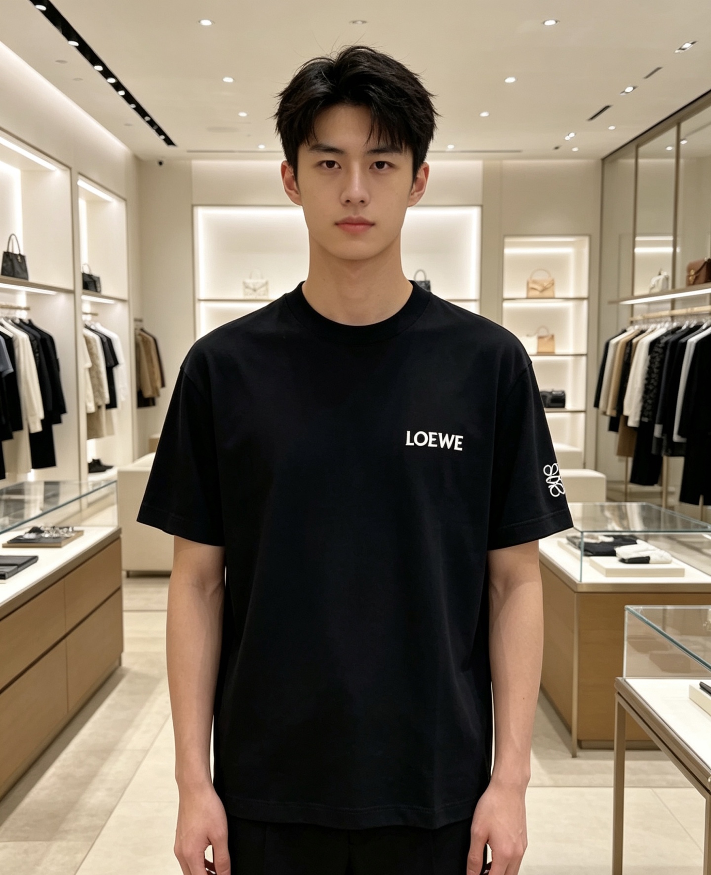 Loewe 罗意威 2026ss 春夏新款首发专柜最新款短袖圆领T恤 高端订制 设计前卫时尚！品牌log