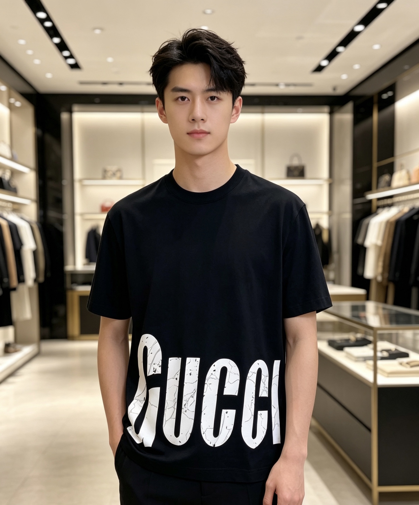 Gucci 古奇 2026ss 春夏新款首发专柜最新款短袖圆领T恤 高端订制 设计前卫时尚！品牌logo