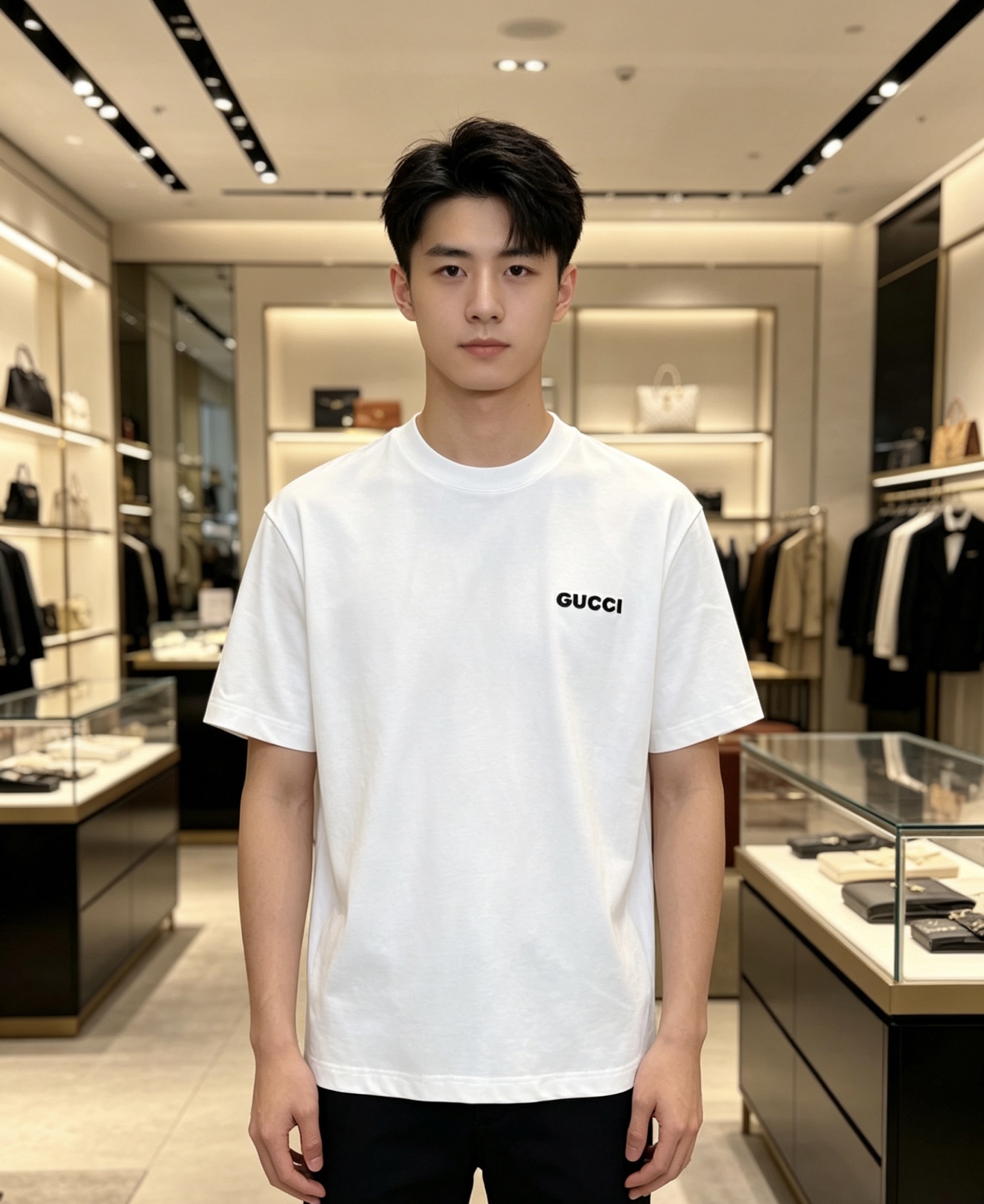 Gucci 古奇 2026ss 春夏新款首发专柜最新款短袖圆领T恤 高端订制 设计前卫时尚！品牌logo