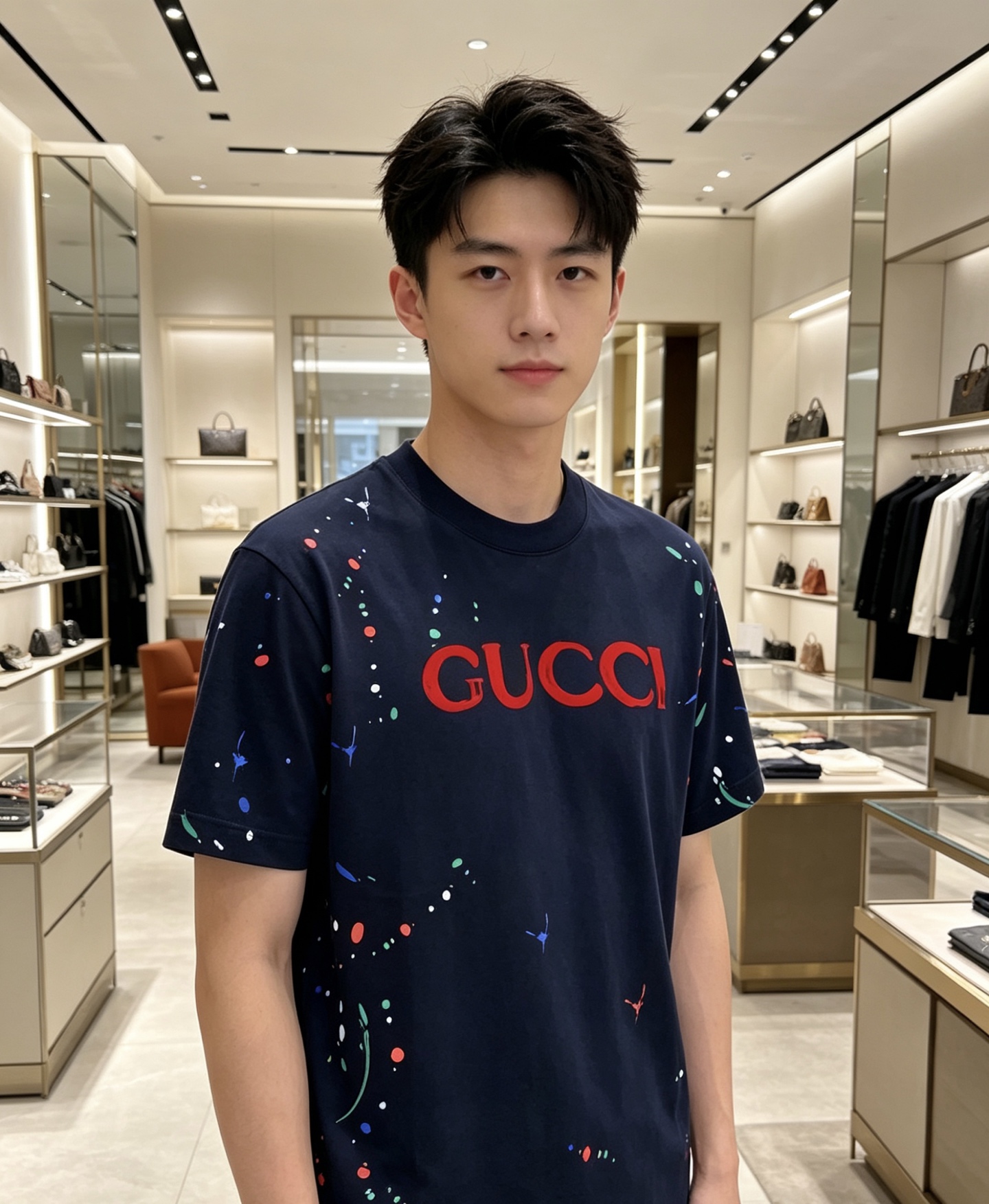 Gucci 古奇 2026ss 春夏新款首发专柜最新款短袖圆领T恤 高端订制 设计前卫时尚！品牌logo