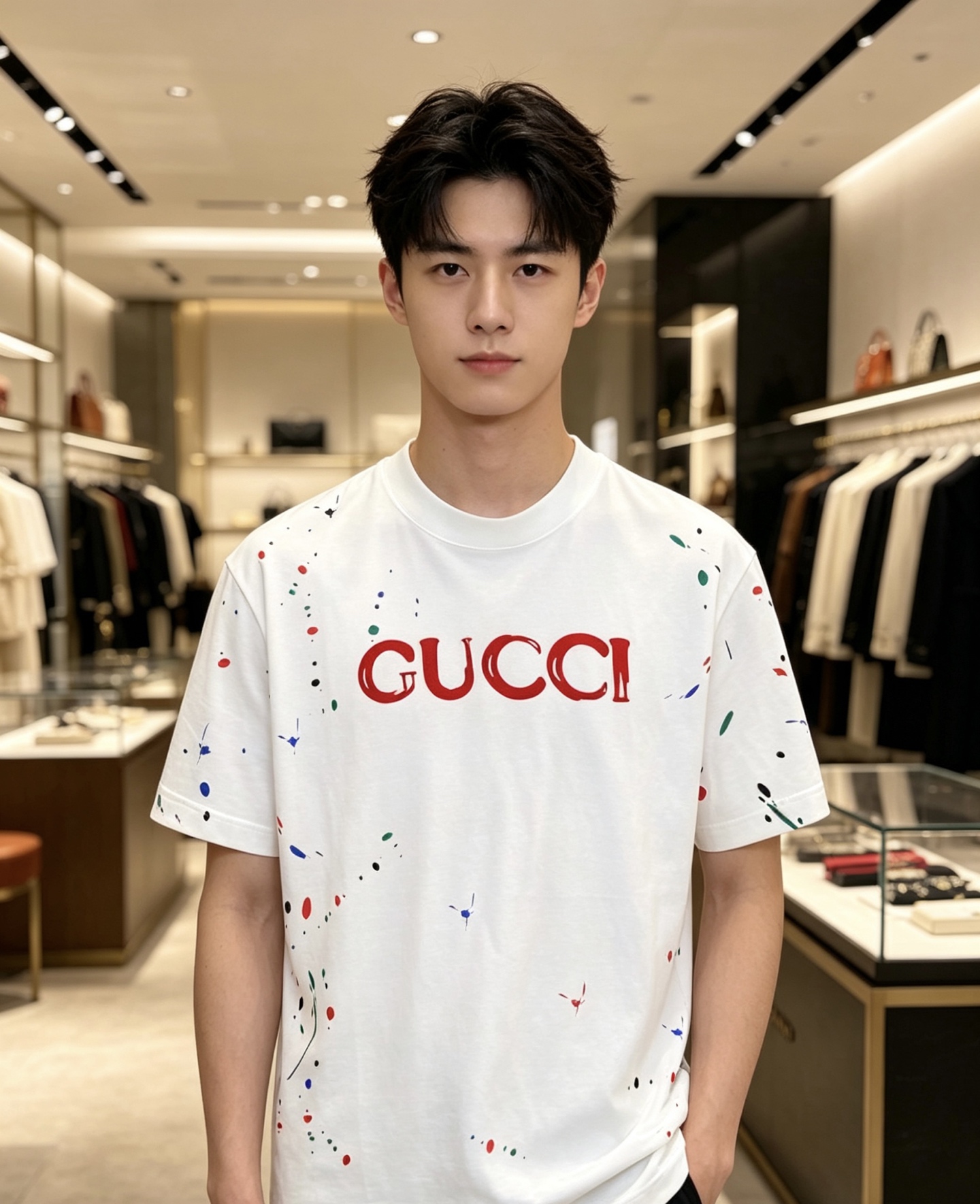 Gucci 古奇 2026ss 春夏新款首发专柜最新款短袖圆领T恤 高端订制 设计前卫时尚！品牌logo