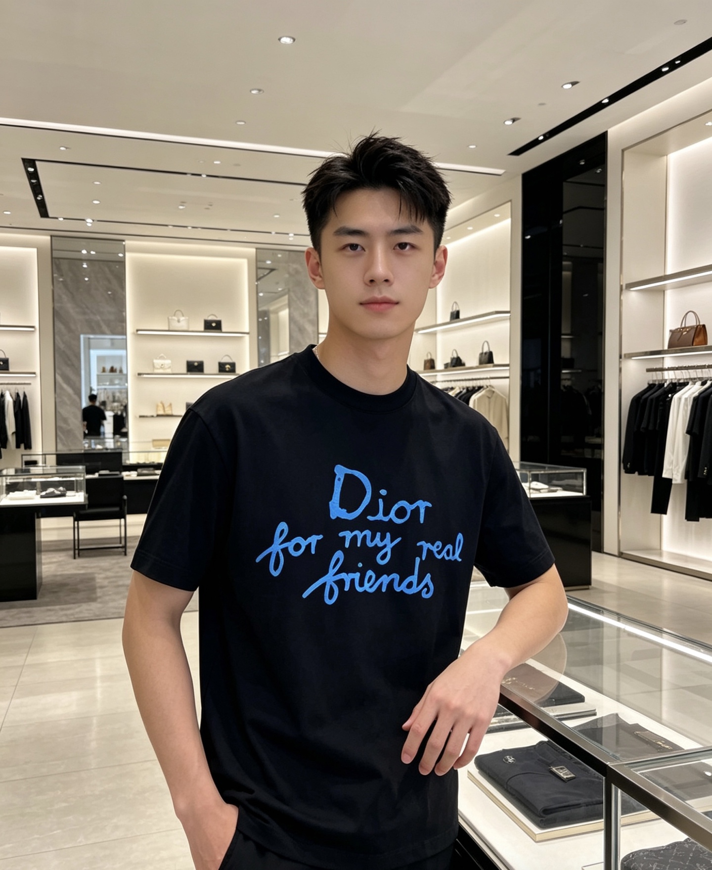 Dior 迪奥 2026ss 春夏新款首发专柜最新款短袖圆领T恤 高端订制 设计前卫时尚！品牌logo重