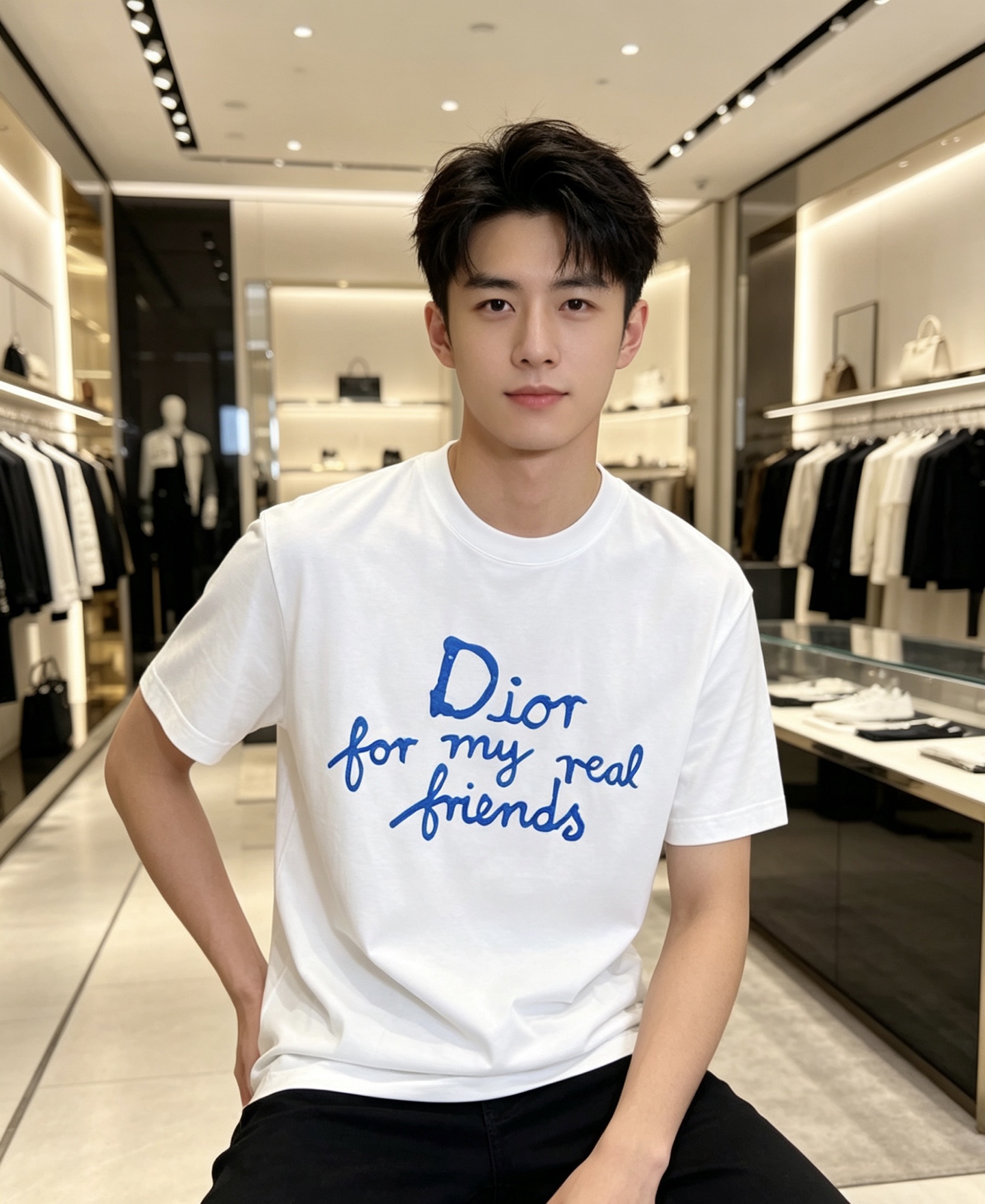 Dior 迪奥 2026ss 春夏新款首发专柜最新款短袖圆领T恤 高端订制 设计前卫时尚！品牌logo重