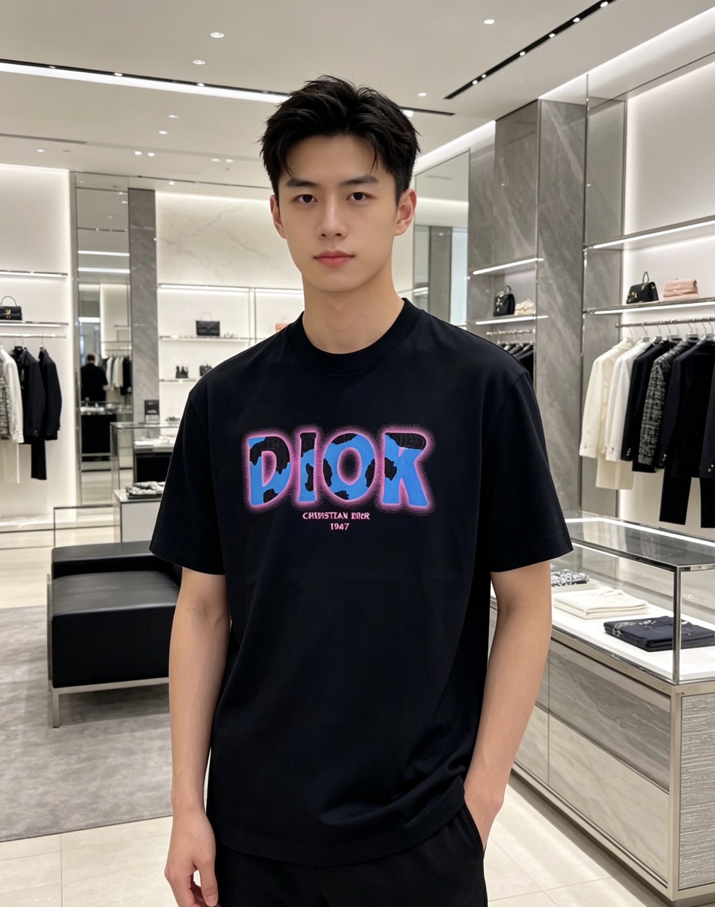 Dior 迪奥 2026ss 春夏新款首发专柜最新款短袖圆领T恤 高端订制 设计前卫时尚！品牌logo重