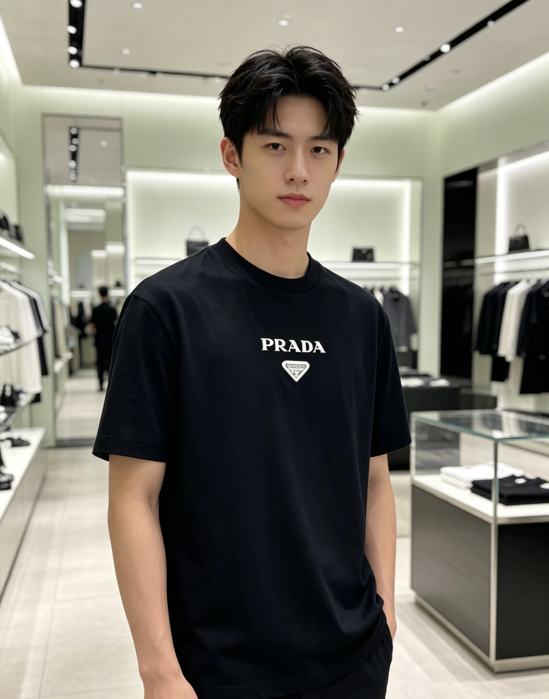 Prada 普拉达 2026ss 春夏新款首发专柜最新款短袖圆领T恤 高端订制 设计前卫时尚！品牌log